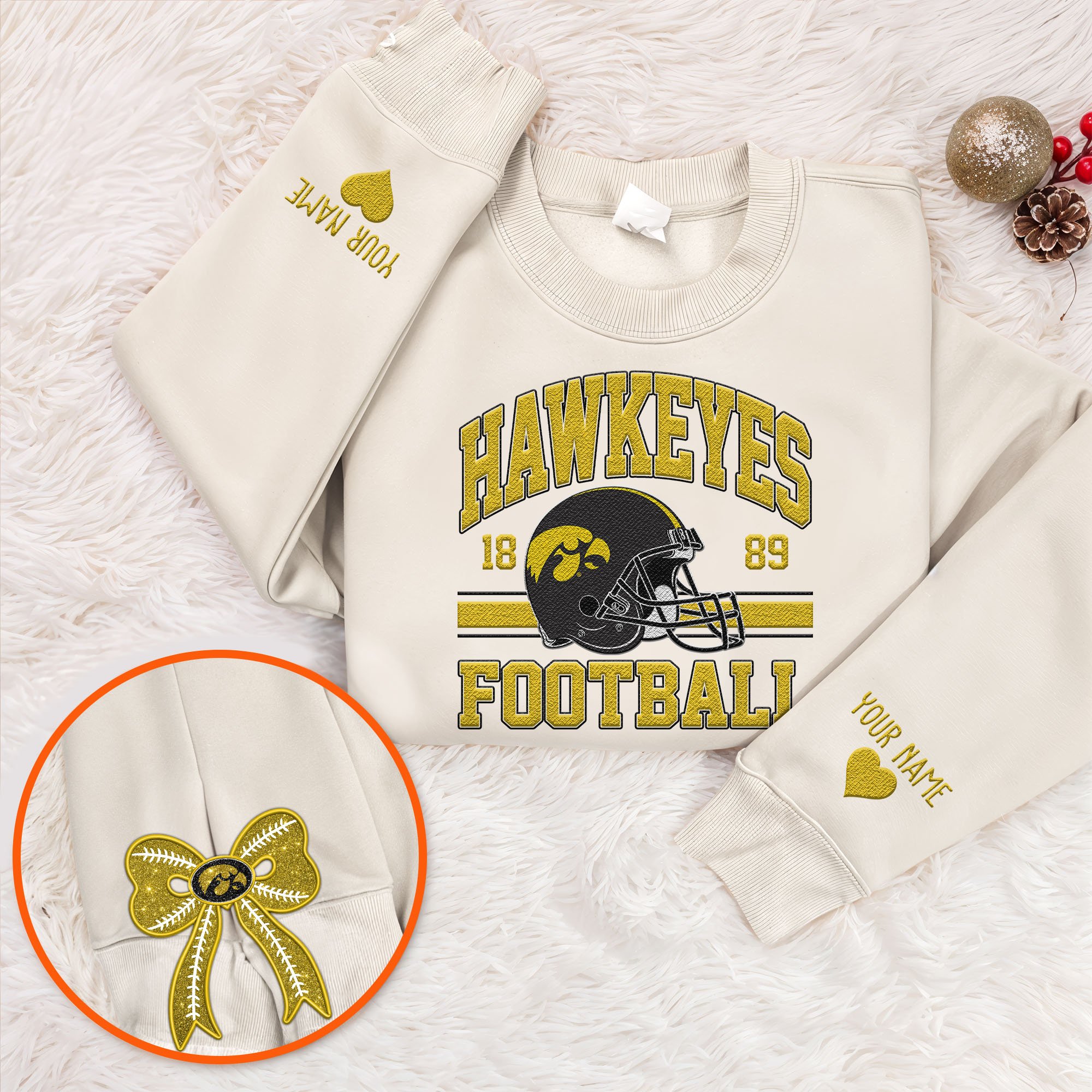 Iowa Hawkeyes Sweatshirt, Sweater Custom Name And Choose Your Color, Sport Shirts, Sport Gifts ETRG-62545