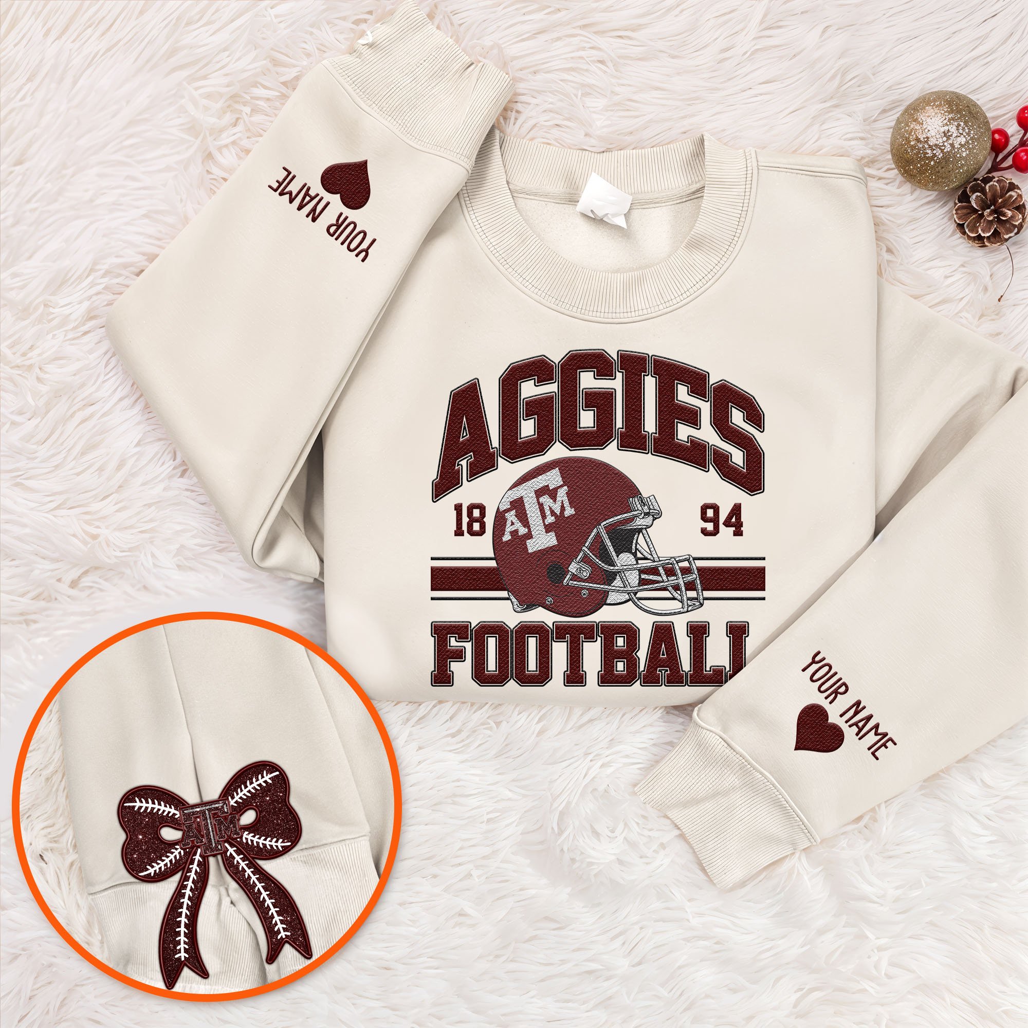 Texas A&M Aggies Sweatshirt, Sweater Custom Name And Choose Your Color, Sport Shirts, Sport Gifts ETRG-62545