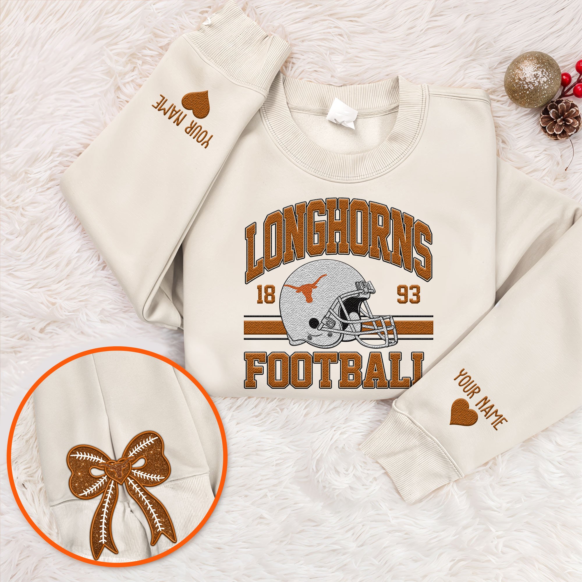 Texas Longhorns Sweatshirt, Sweater Custom Name And Choose Your Color, Sport Shirts, Sport Gifts ETRG-62545