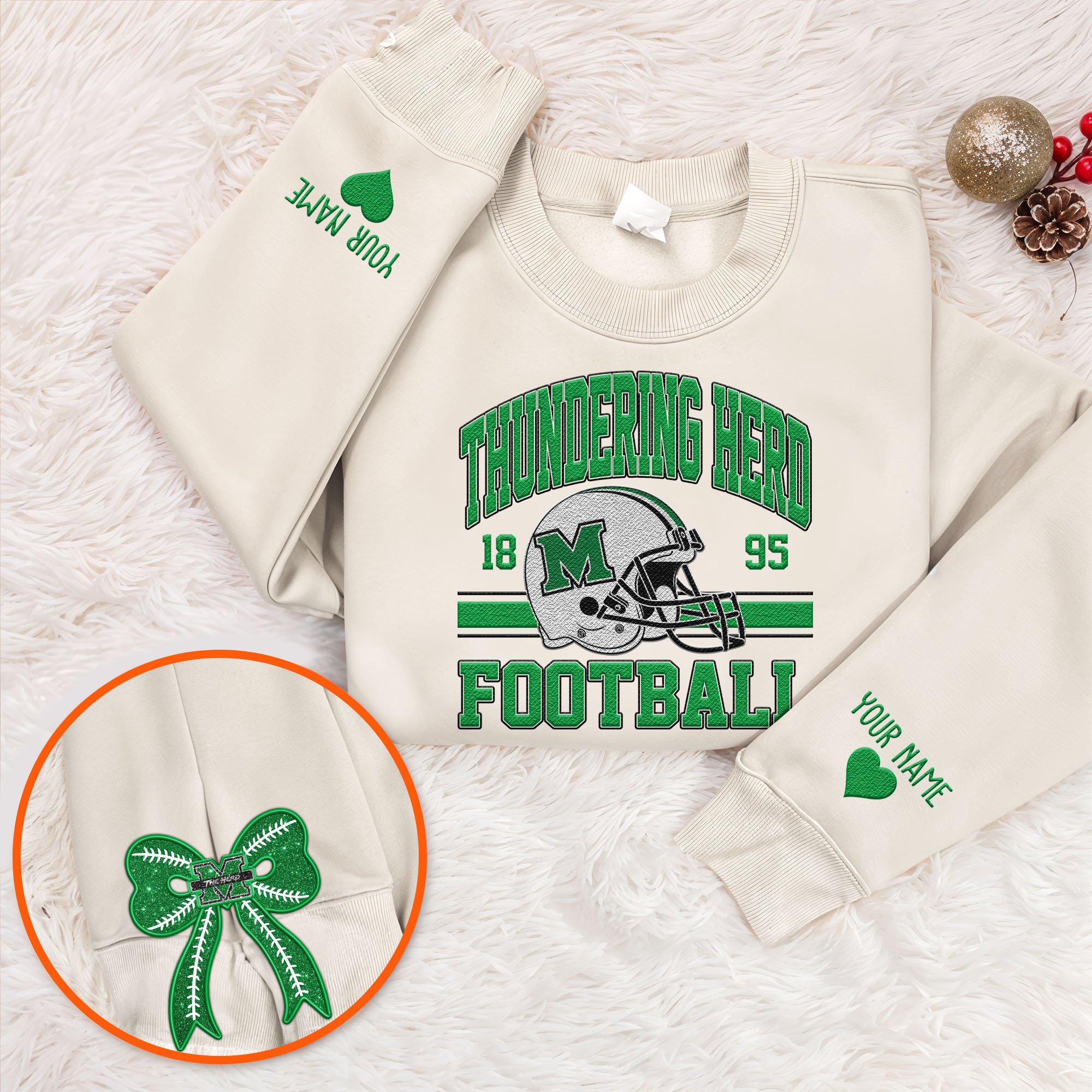 Marshall Thundering Herd Sweatshirt, Sweater Custom Name And Choose Your Color, Sport Shirts, Sport Gifts ETRG-62545