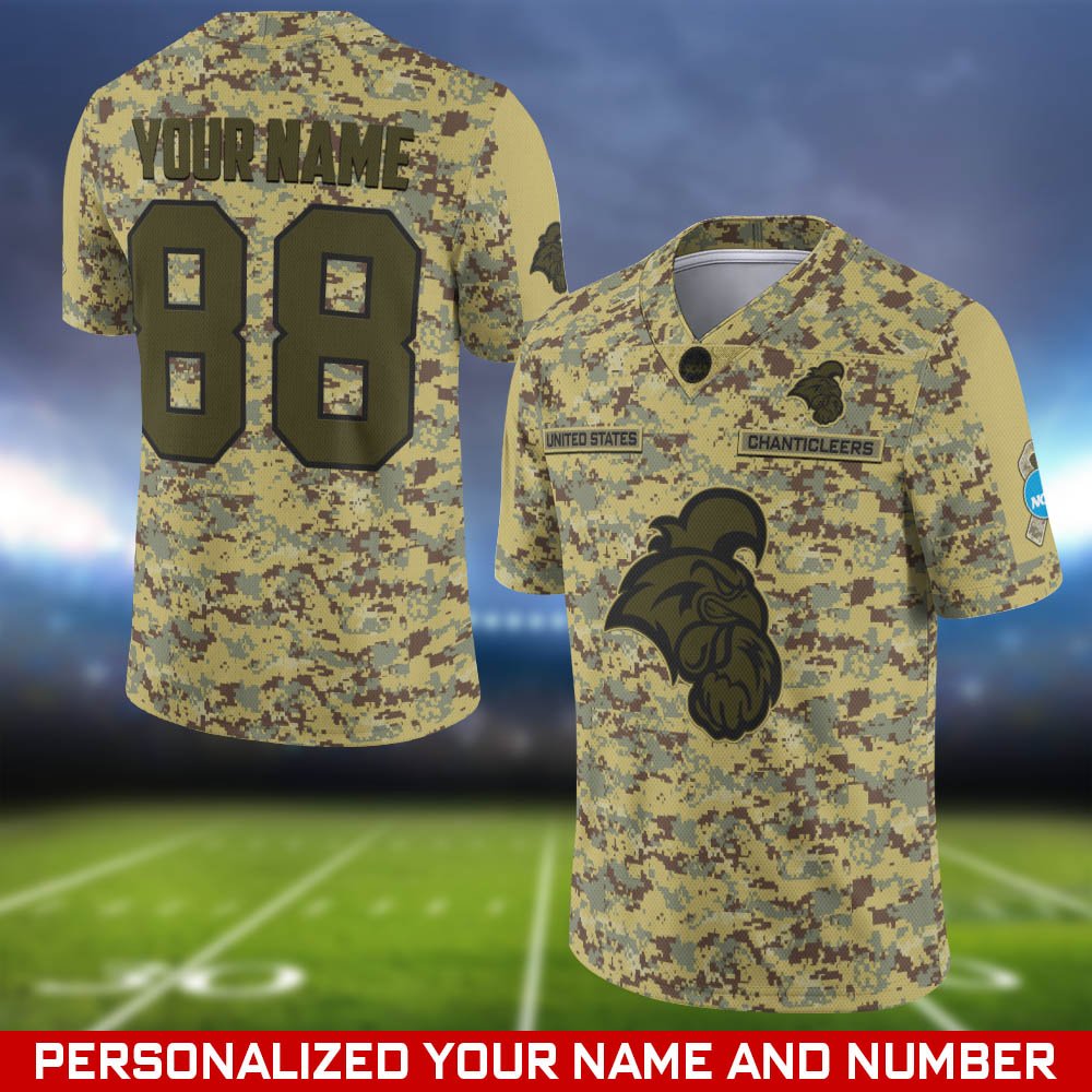 Coastal Carolina Chanticleers Vneck Shirt 2024 Version Customized Your Name And Number, Camouflage Shirts For Sport Fans, Sport Gifts ETHY-53720