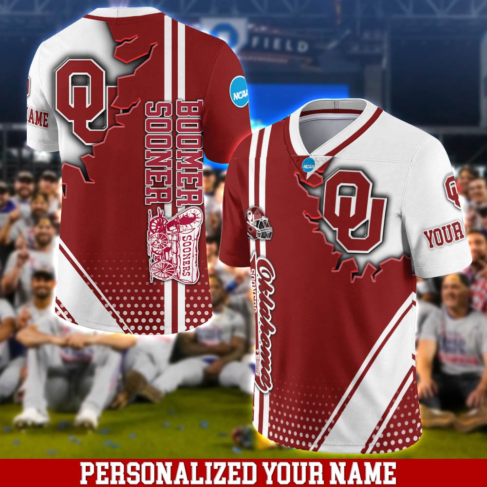 Oklahoma Sooners Team Vneck Shirt 2024 Version Customized Your Name, Sport Shirts For Fans, Sport Fan Gifts ETHY-53781