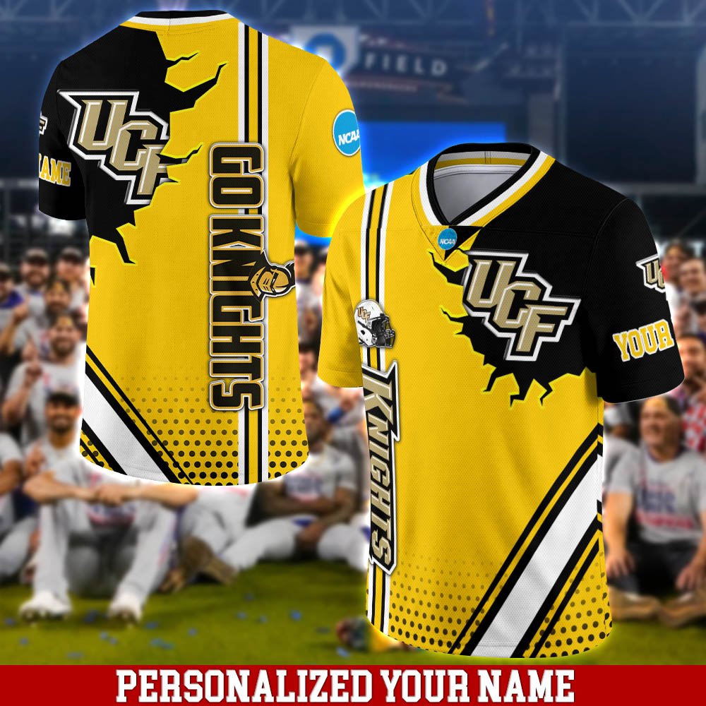 UCF Knights Team Vneck Shirt 2024 Version Customized Your Name, Sport Shirts For Fans, Sport Fan Gifts ETHY-53781