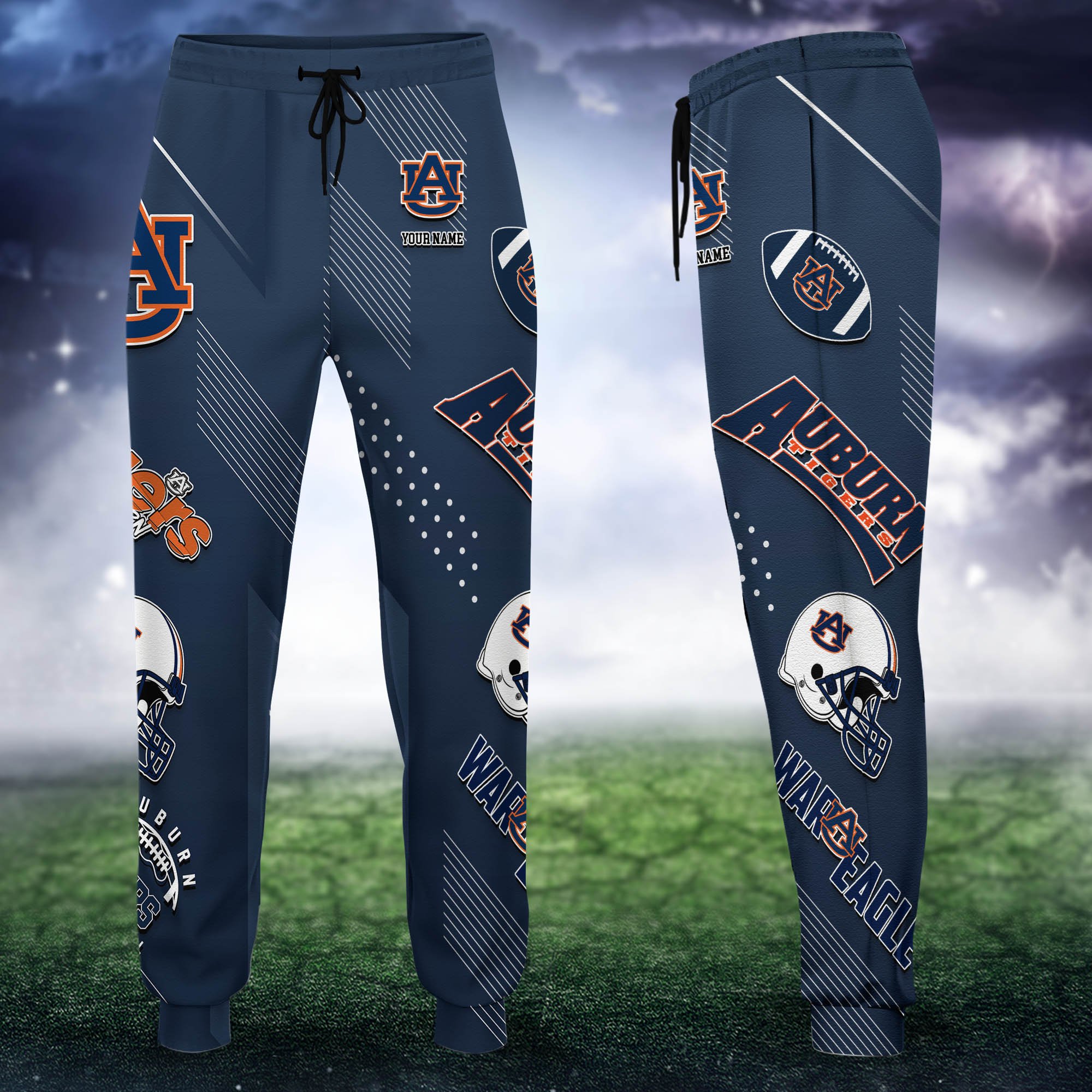 Auburn Tigers Sweatpant 2024 Version Personalized Your Name, Sport Sweatpant, Sport Gift For Fans ETHY-62621