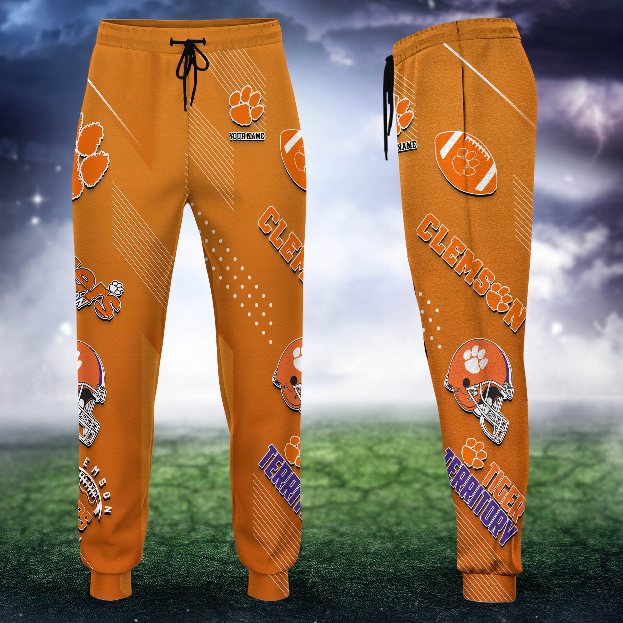 Clemson Tigers Sweatpant 2024 Version Personalized Your Name, Sport Sweatpant, Sport Gift For Fans ETHY-62621