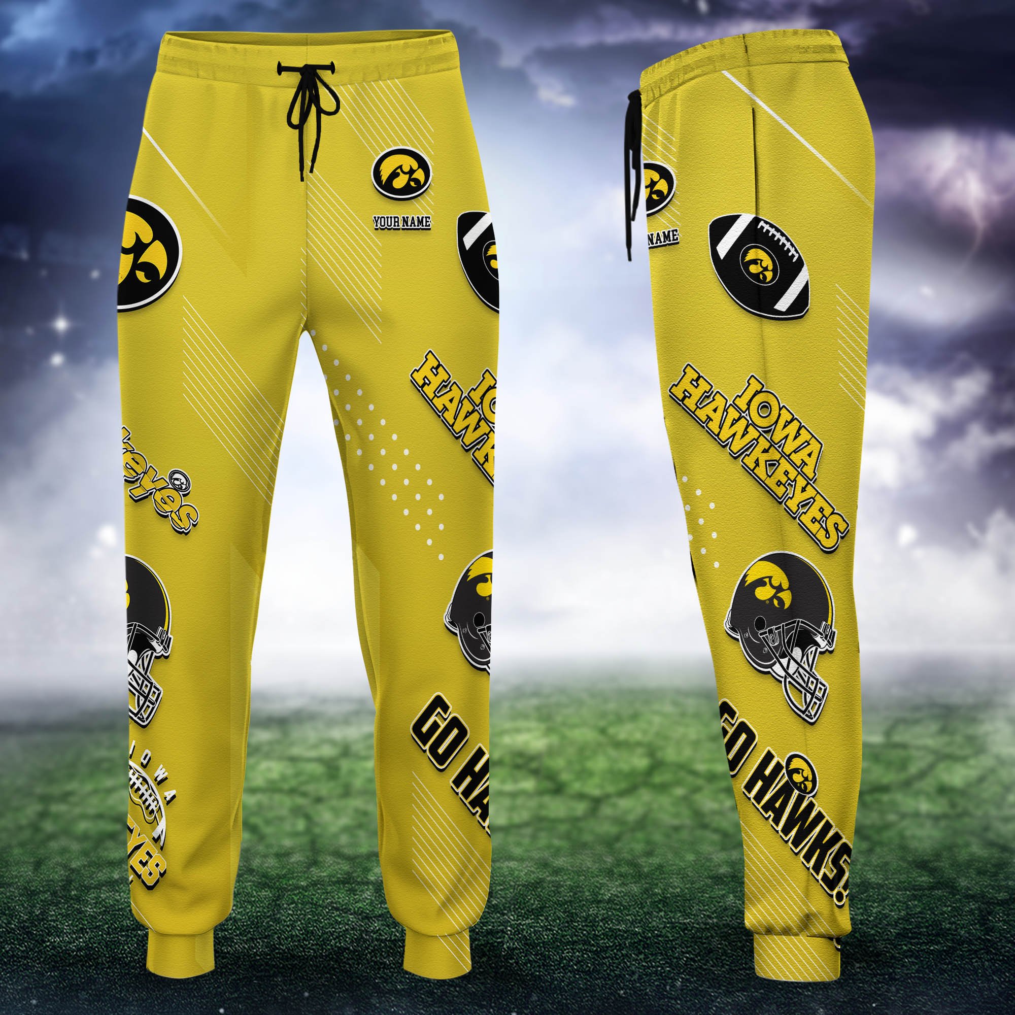 Iowa Hawkeyes Sweatpant 2024 Version Personalized Your Name, Sport Sweatpant, Sport Gift For Fans ETHY-62621