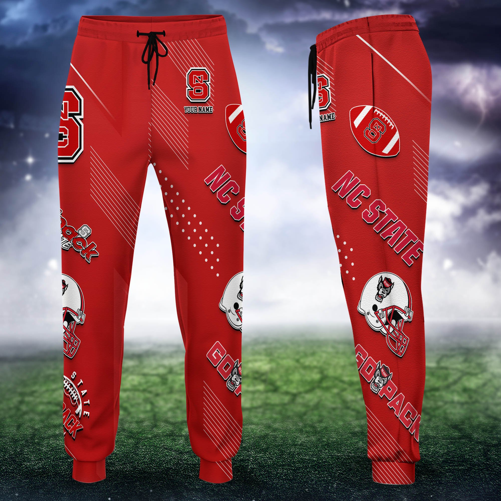 NC State Wolfpack Sweatpant 2024 Version Personalized Your Name, Sport Sweatpant, Sport Gift For Fans ETHY-62621