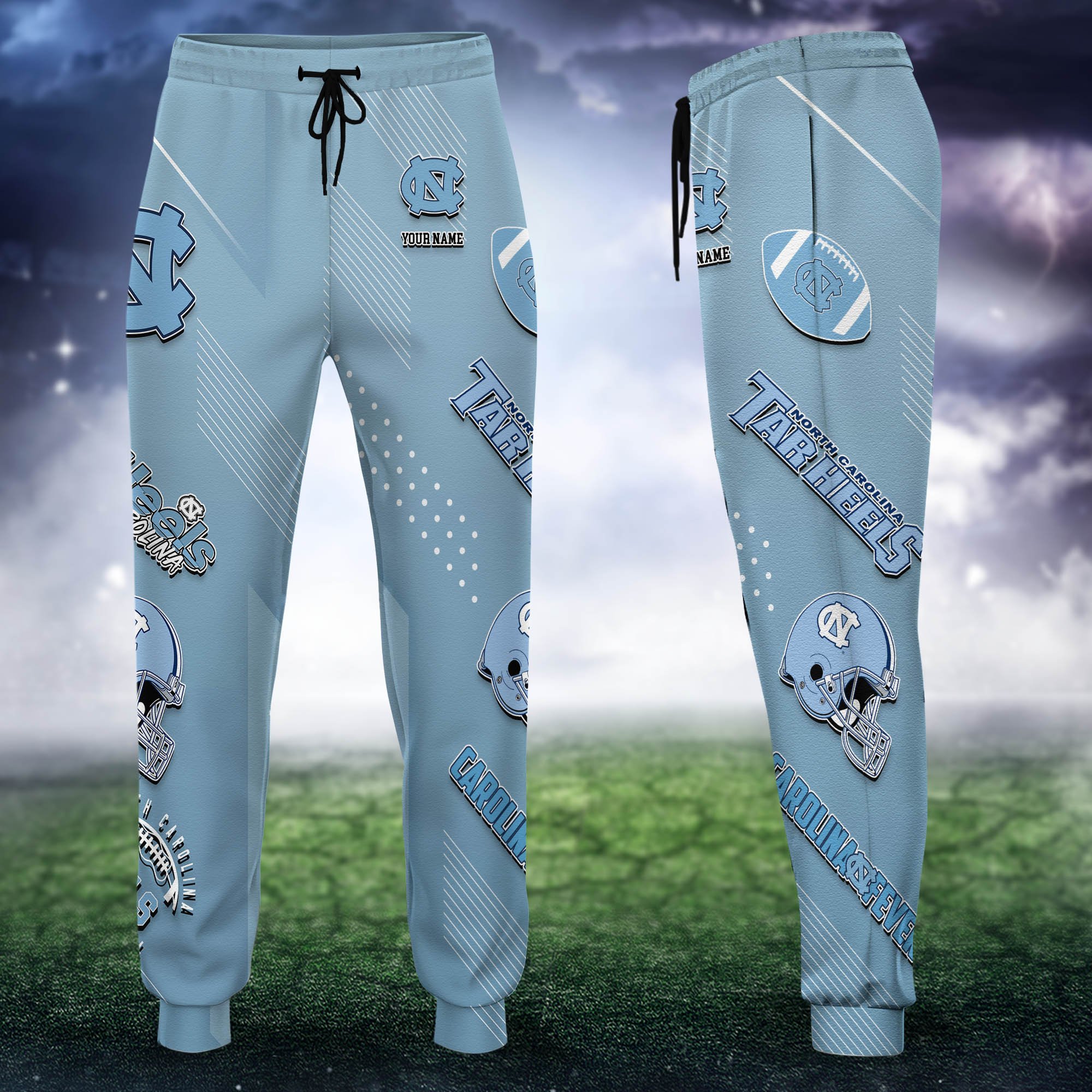 North Carolina Tar Heels Sweatpant 2024 Version Personalized Your Name, Sport Sweatpant, Sport Gift For Fans ETHY-62621