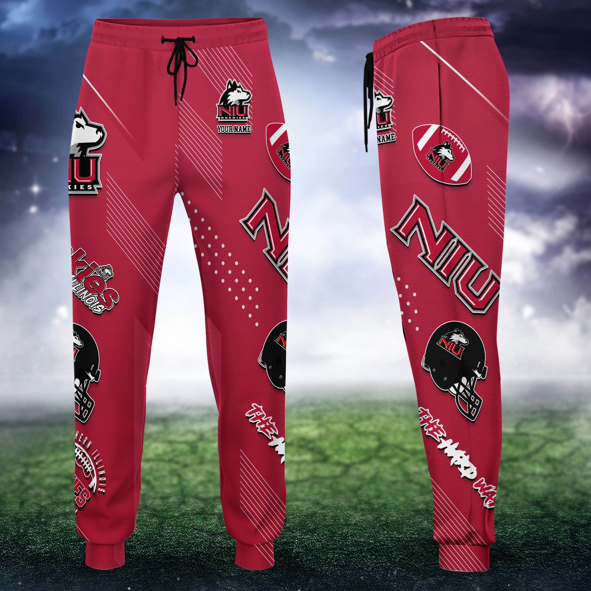 Northern Illinois Huskies Sweatpant 2024 Version Personalized Your Name, Sport Sweatpant, Sport Gift For Fans ETHY-62621