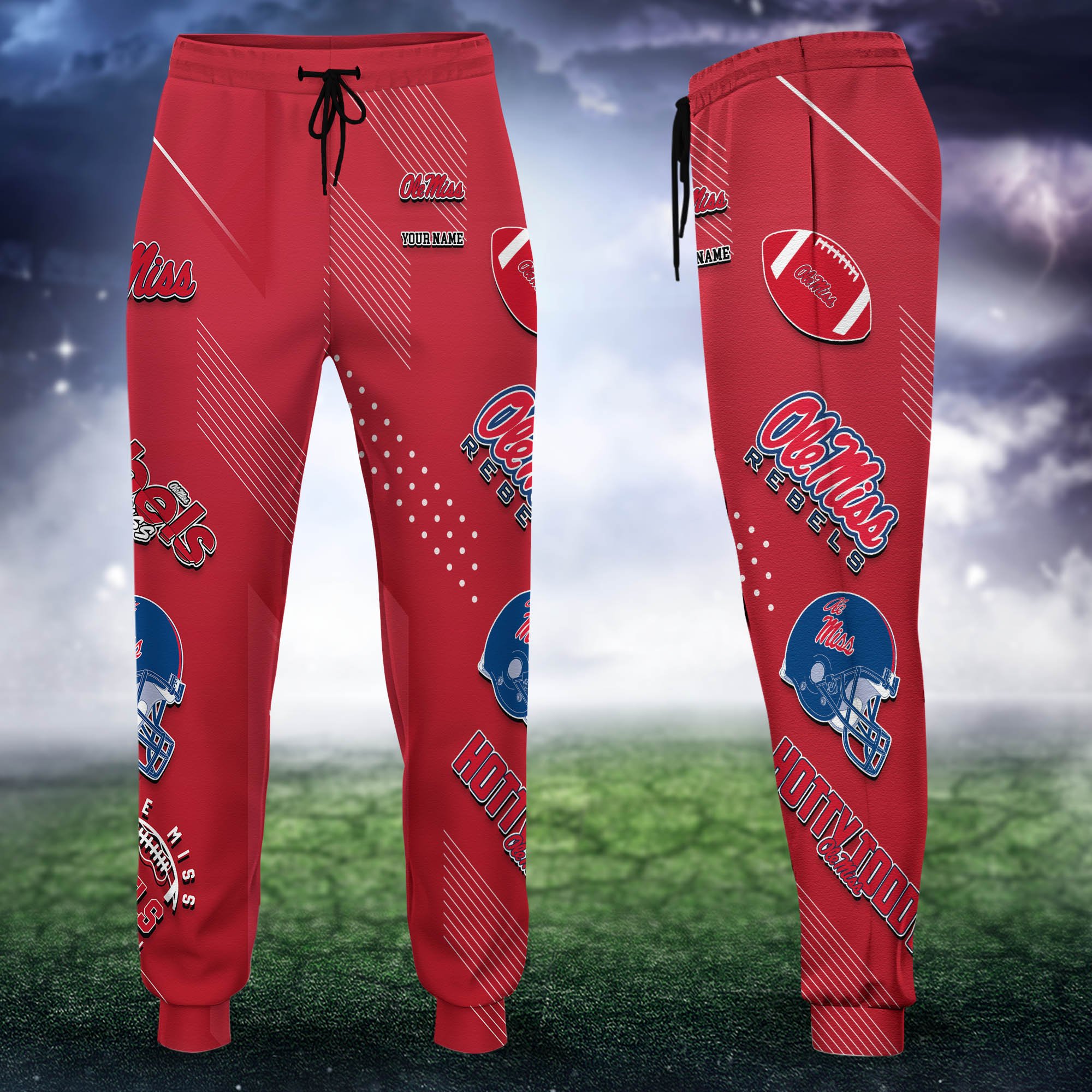 Ole Miss Rebels Sweatpant 2024 Version Personalized Your Name, Sport Sweatpant, Sport Gift For Fans ETHY-62621