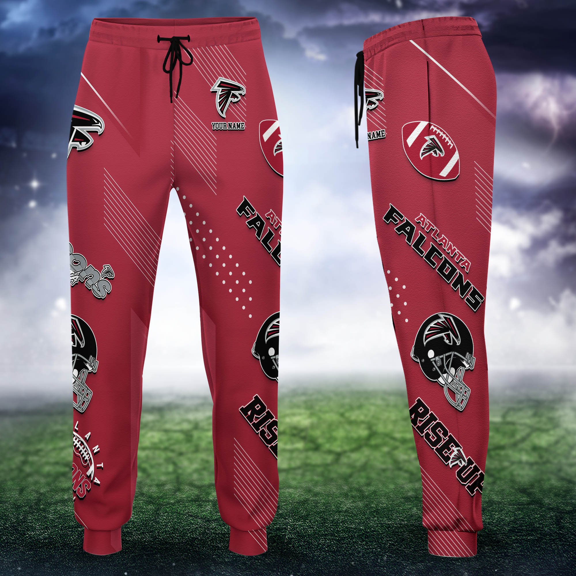 Atlanta Falcons Sweatpant 2024 Version Personalized Your Name, Sport Sweatpant, Sport Gift For Fans ETHY-62621