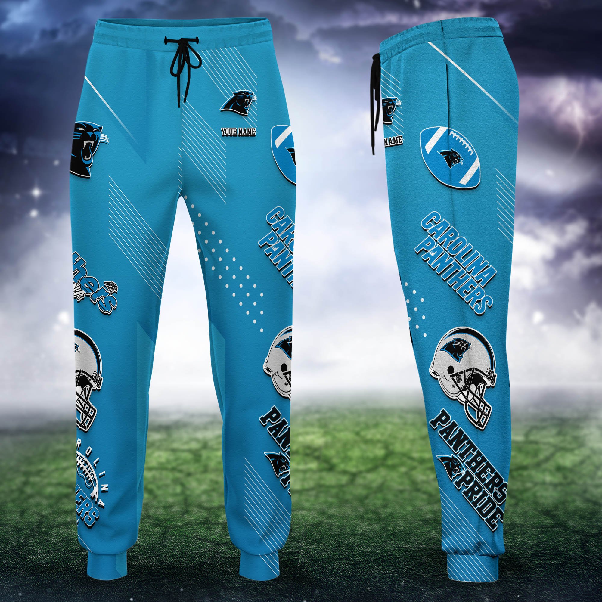 Carolina Panthers Sweatpant 2024 Version Personalized Your Name, Sport Sweatpant, Sport Gift For Fans ETHY-62621