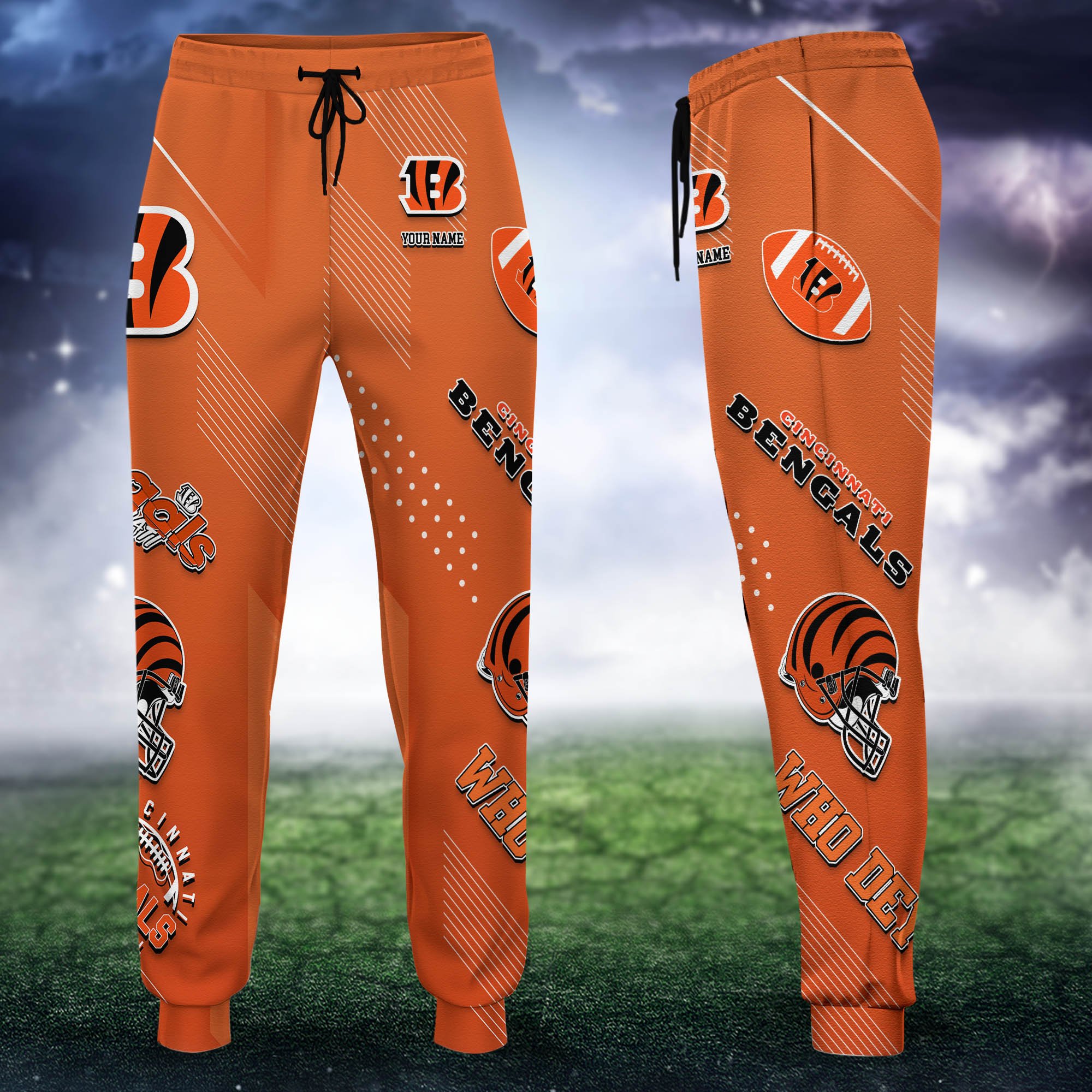 Cincinnati Bengals Sweatpant 2024 Version Personalized Your Name, Sport Sweatpant, Sport Gift For Fans ETHY-62621