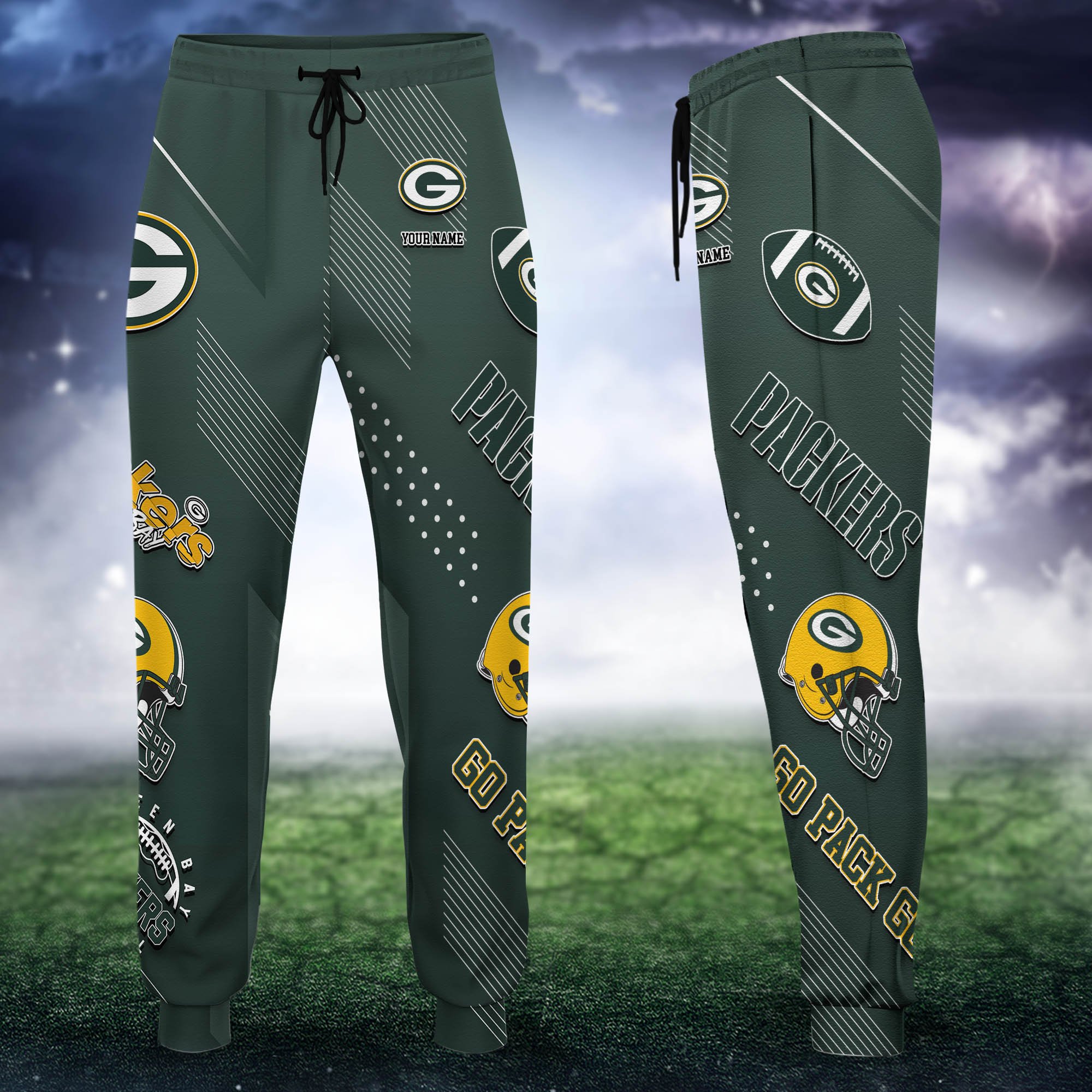 Green Bay Packers Sweatpant 2024 Version Personalized Your Name, Sport Sweatpant, Sport Gift For Fans ETHY-62621