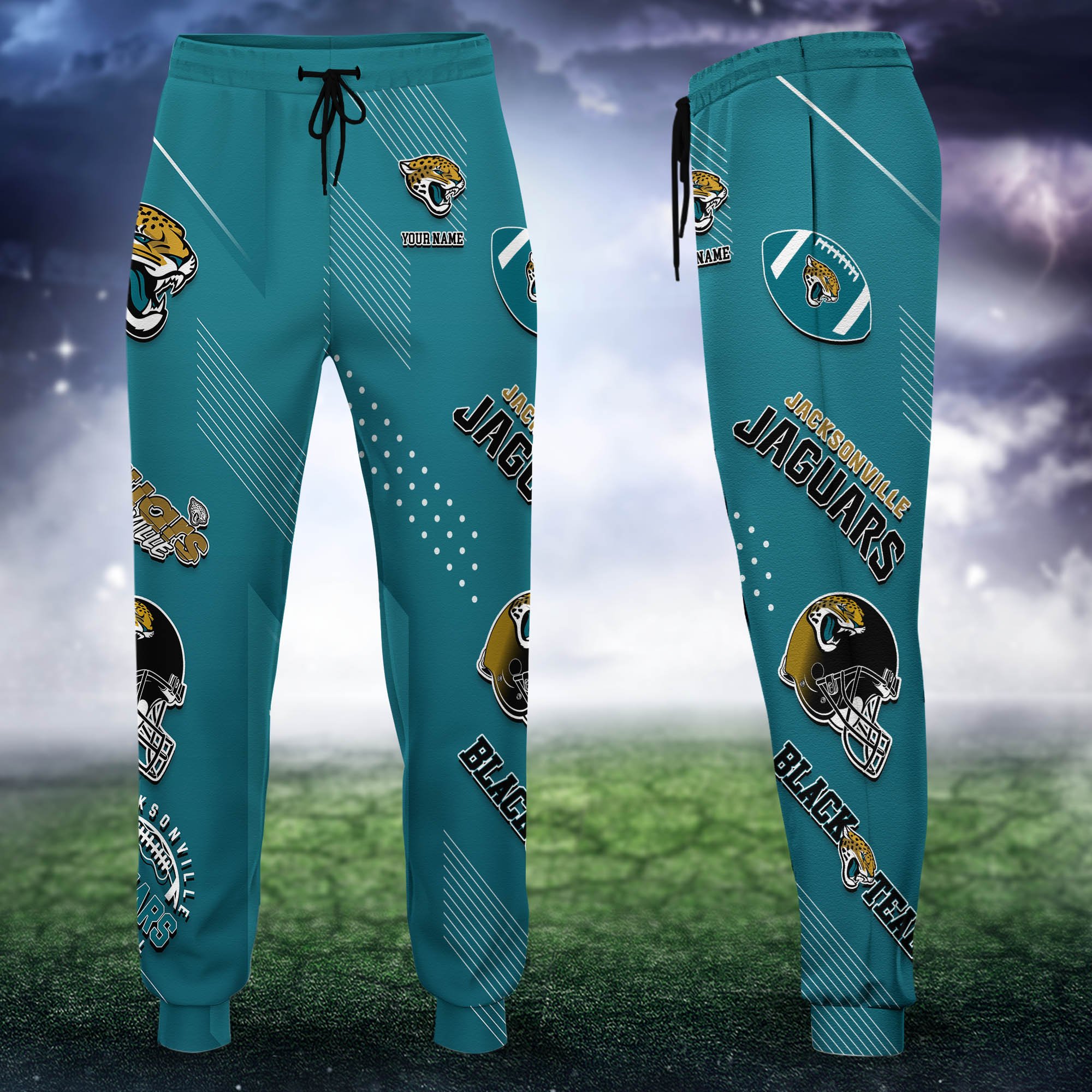 Jacksonville Jaguars Sweatpant 2024 Version Personalized Your Name, Sport Sweatpant, Sport Gift For Fans ETHY-62621