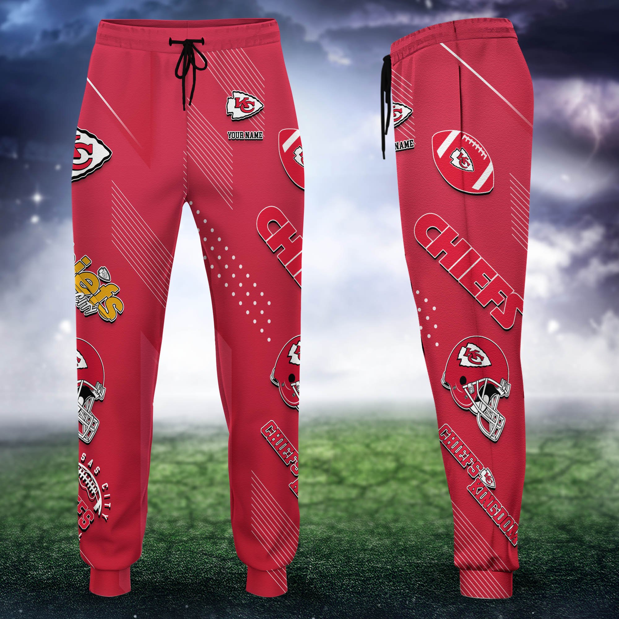 Kansas City Chiefs Sweatpant 2024 Version Personalized Your Name, Sport Sweatpant, Sport Gift For Fans ETHY-62621