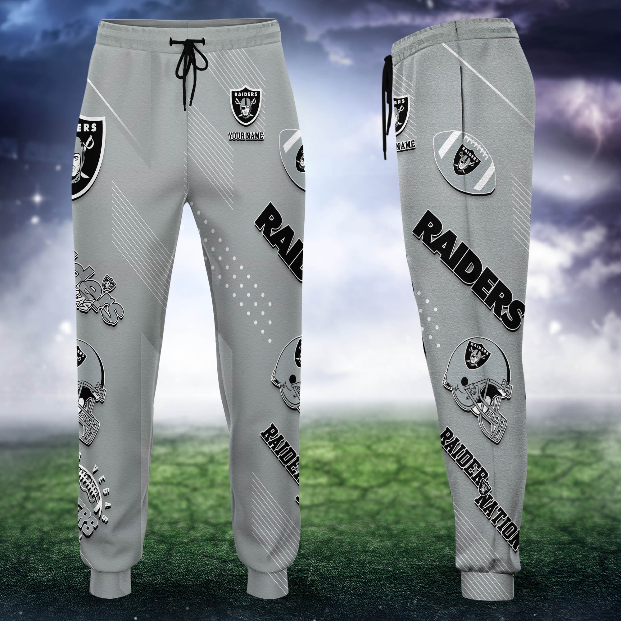 Las Vegas Raiders Sweatpant 2024 Version Personalized Your Name, Sport Sweatpant, Sport Gift For Fans ETHY-62621