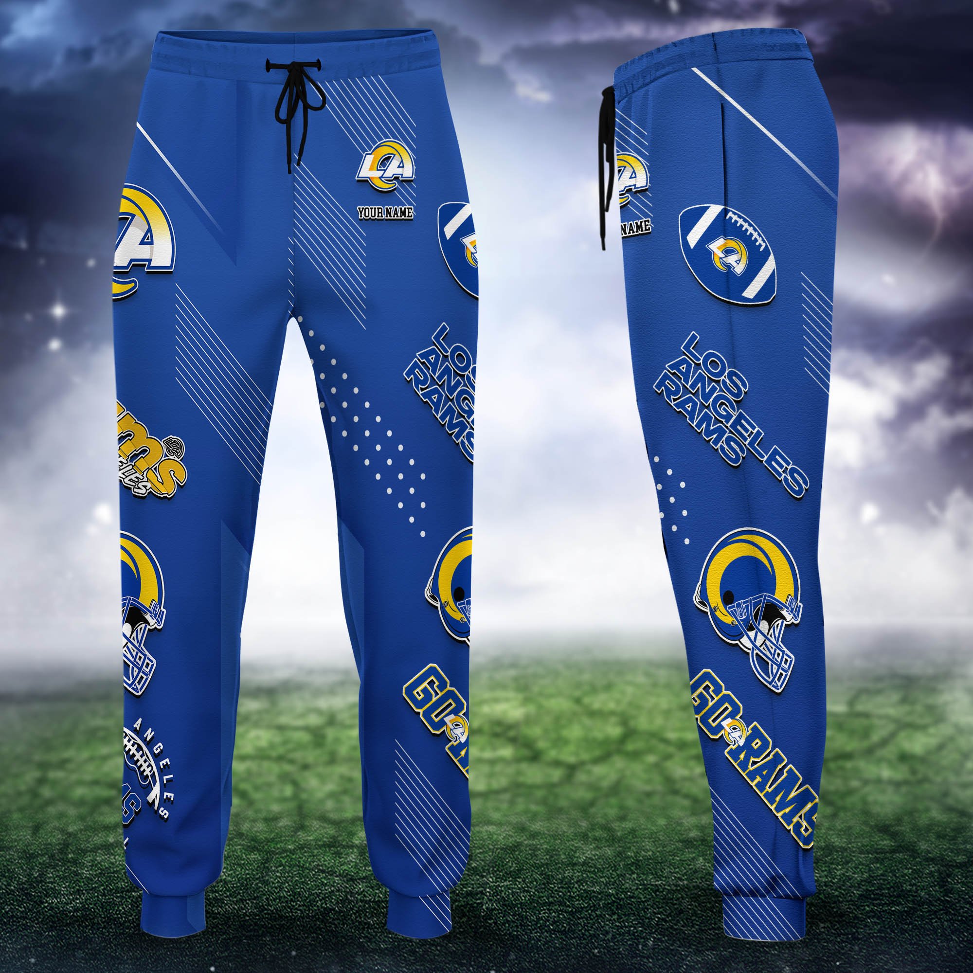 Los Angeles Rams Sweatpant 2024 Version Personalized Your Name, Sport Sweatpant, Sport Gift For Fans ETHY-62621