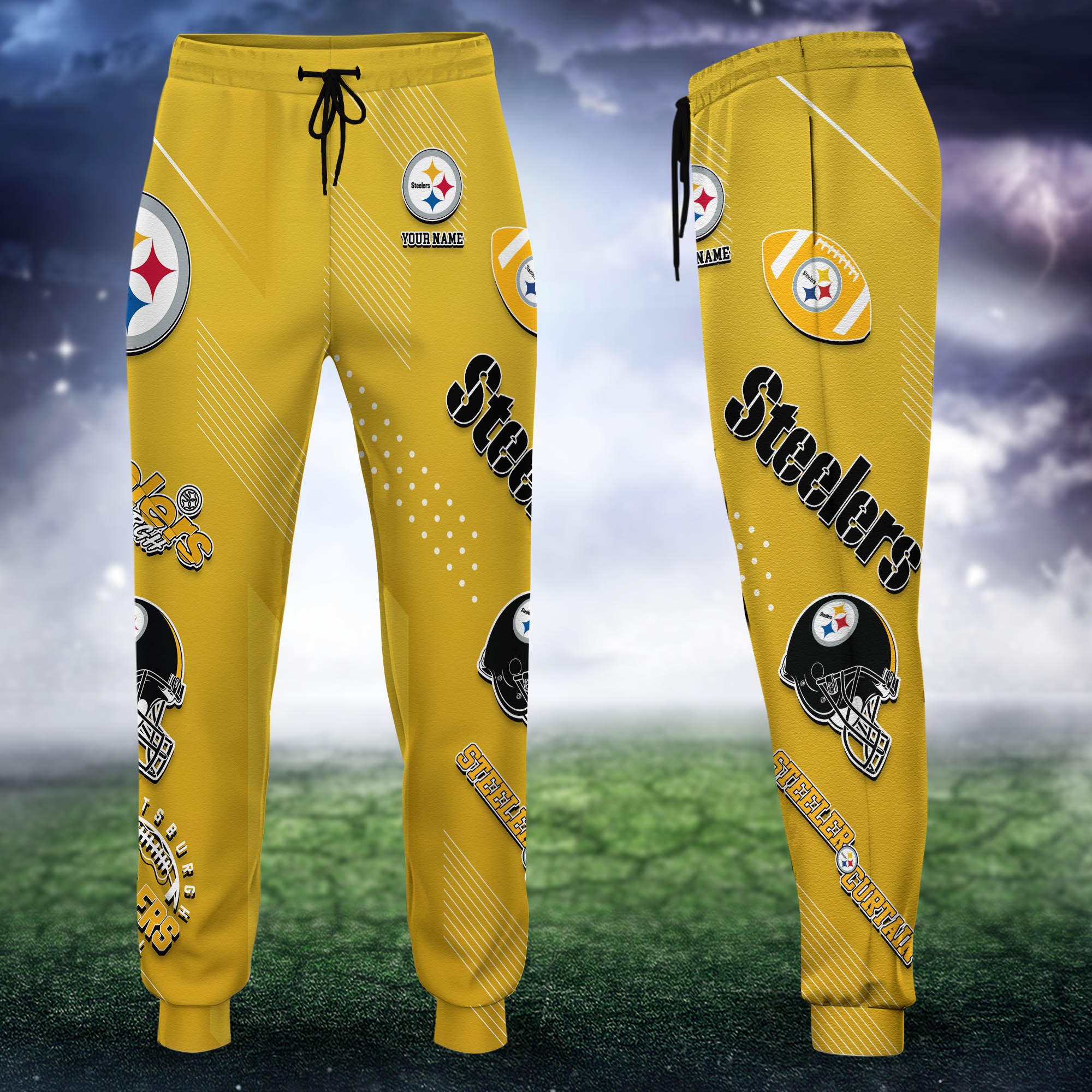 Pittsburgh Steelers Sweatpant 2024 Version Personalized Your Name, Sport Sweatpant, Sport Gift For Fans ETHY-62621