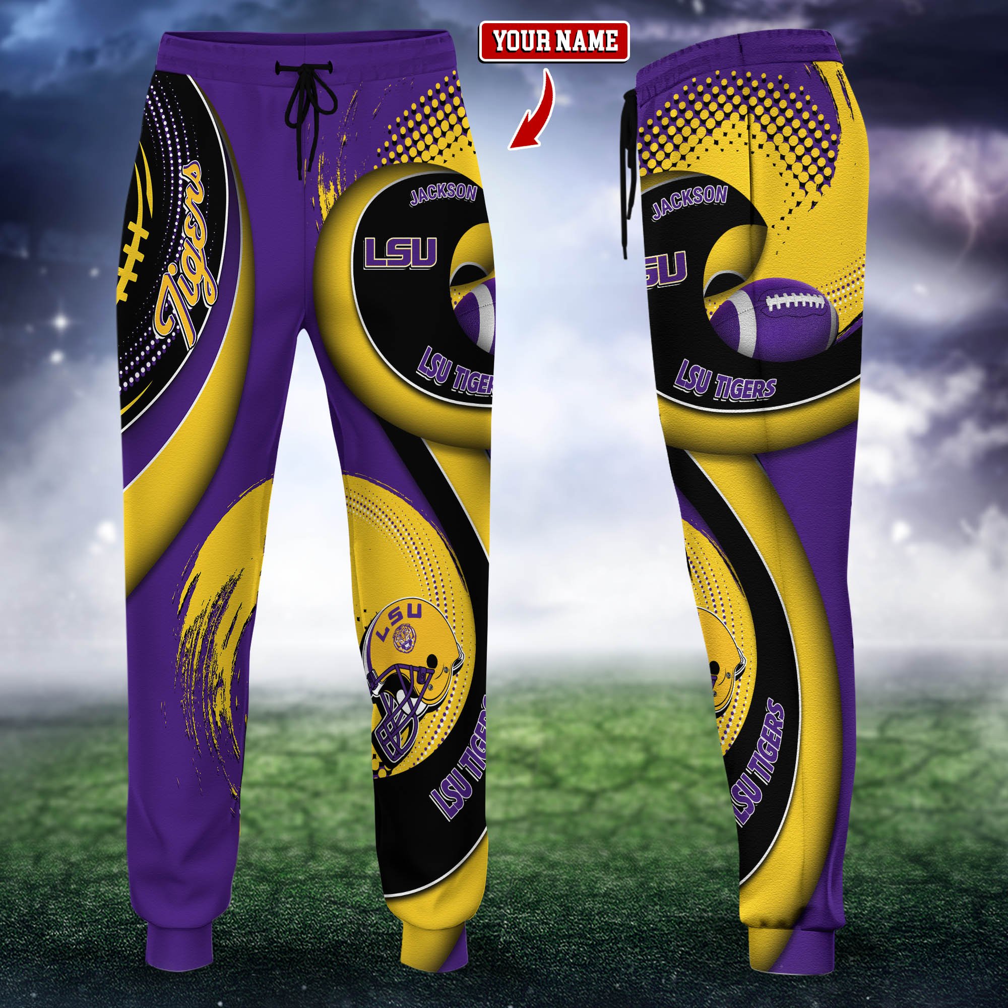 LSU TIGERS Joggers, Sweatpants 2024 Version Custom Your Name, Sport Joggers For Football Fans, Gifts For Sport Lovers ETHY-62634