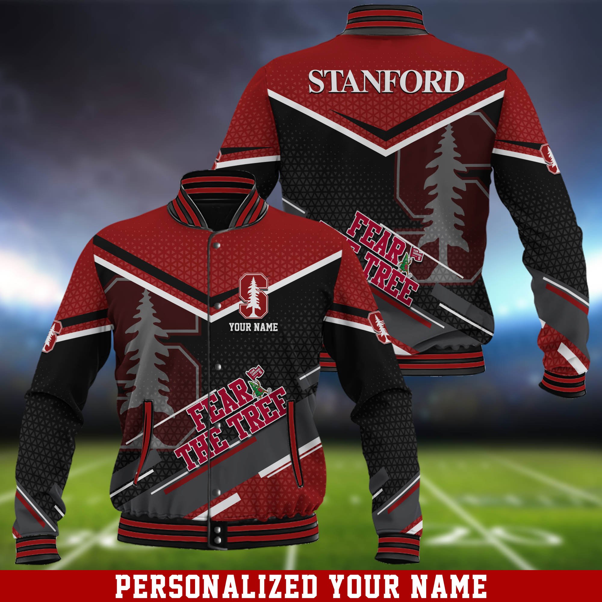 Stanford Cardinal Baseball Jackets 2024 Version Customized Your Name, Sport Baseball Jacket For Fan, Sport Gifts ETHY-53649