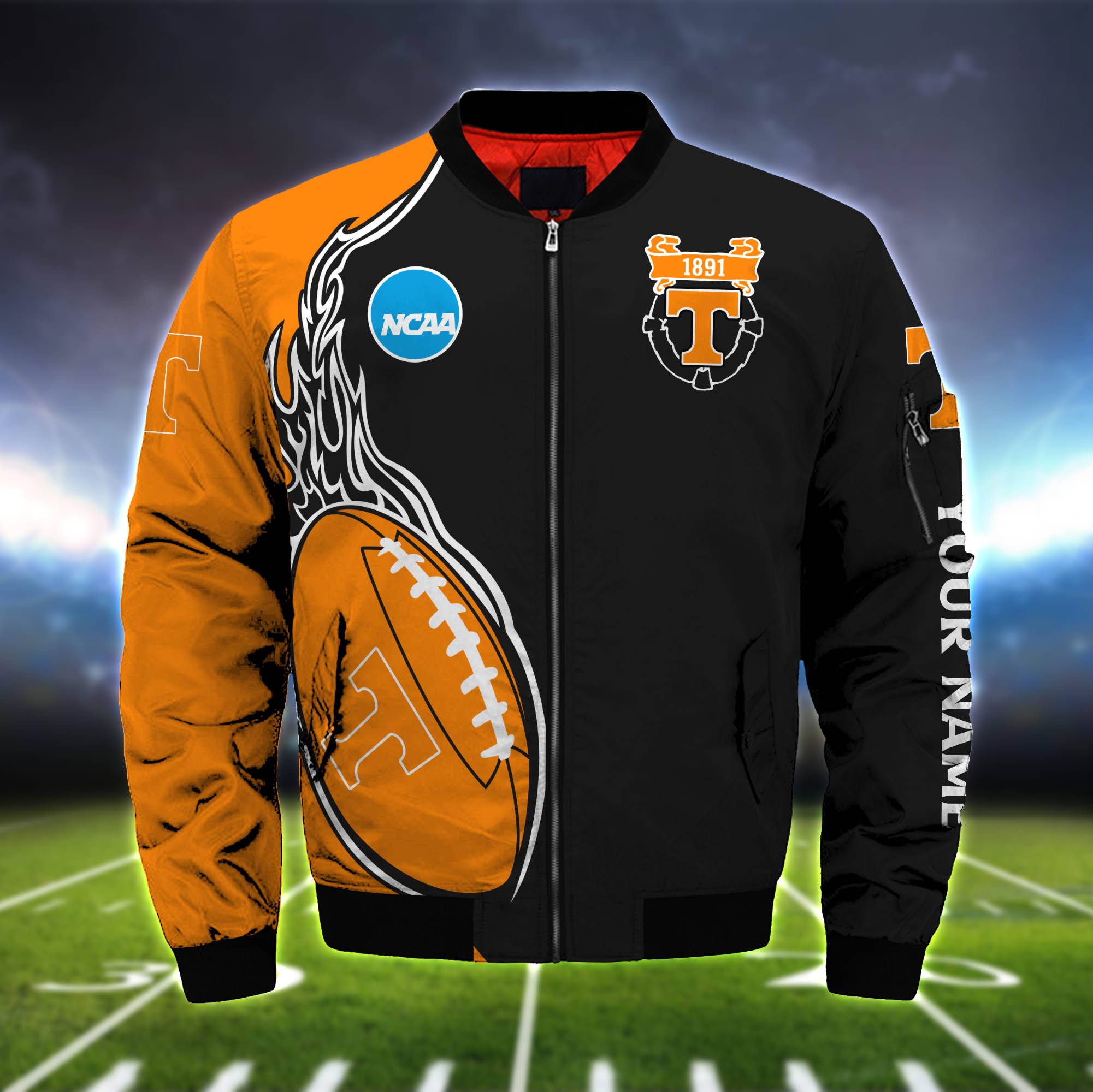 Alternative view of Tennessee Volunteers Bomber Jacket 2024 Version Custom Your Name, Bomber Jacket For Foorball Lovers, Sport Gifts ETHY-52924