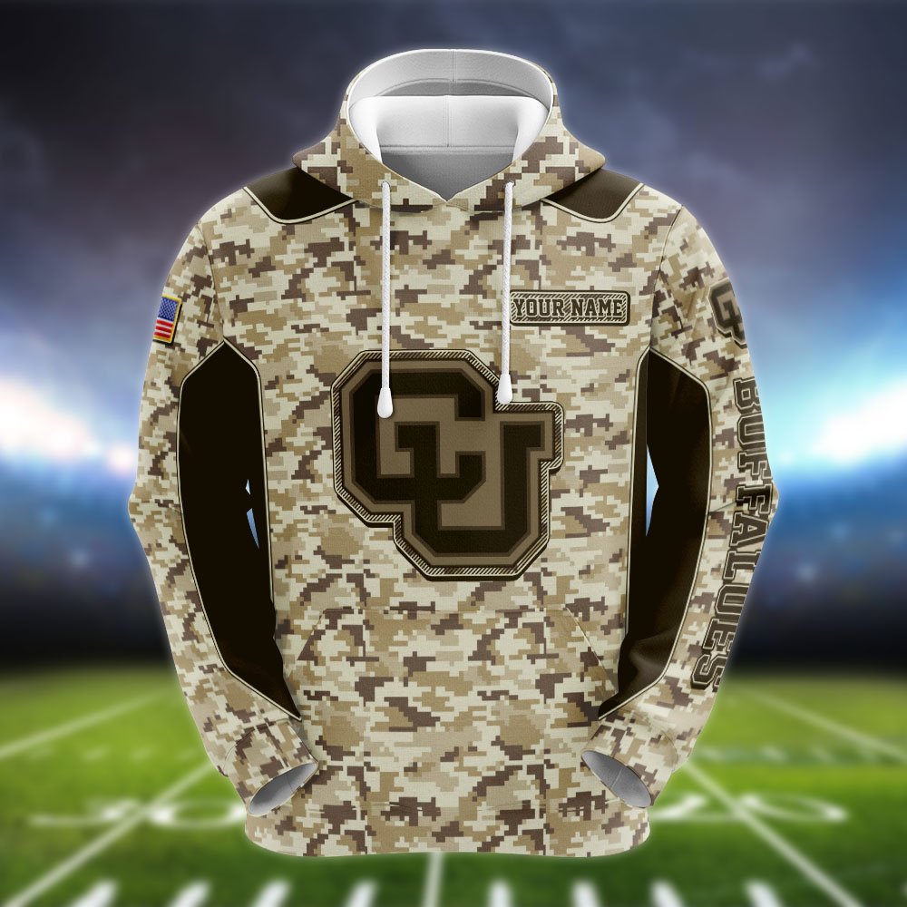 Alternative view of Colorado Buffaloes Team Hoodie, Sweater, Zipper 2024 Version Personalized Your Name, Camouflage Clothings For Sport Fan, Sport Gifts ETHY-53196