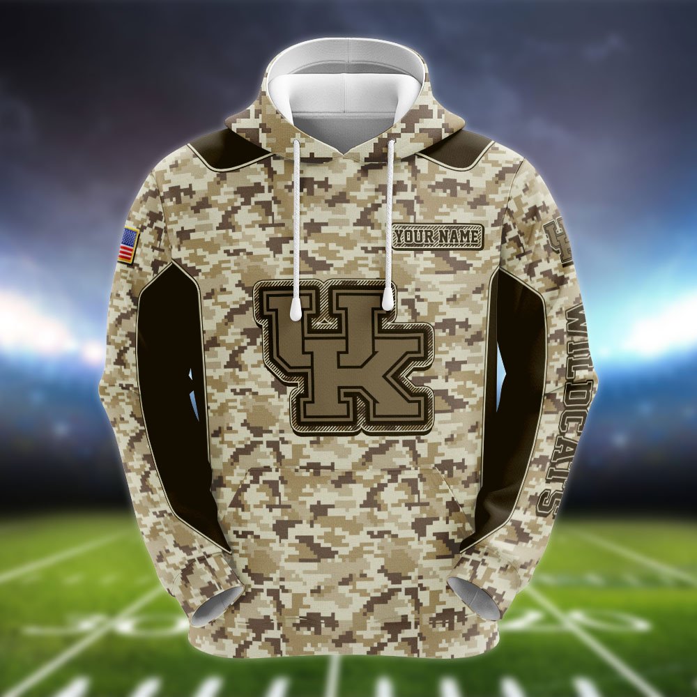 Alternative view of Kentucky Wildcats Team Hoodie, Sweater, Zipper 2024 Version Personalized Your Name, Camouflage Clothings For Sport Fan, Sport Gifts ETHY-53196