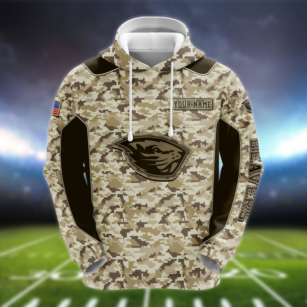 Alternative view of Oregon State Beavers Team Hoodie, Sweater, Zipper 2024 Version Personalized Your Name, Camouflage Clothings For Sport Fan, Sport Gifts ETHY-53196