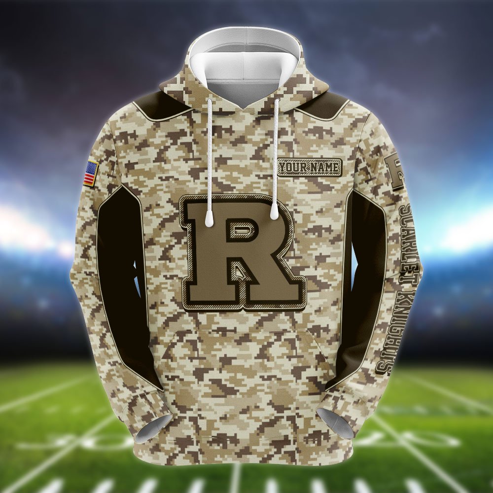 Alternative view of Rutgers Scarlet Knights Team Hoodie, Sweater, Zipper 2024 Version Personalized Your Name, Camouflage Clothings For Sport Fan, Sport Gifts ETHY-53196