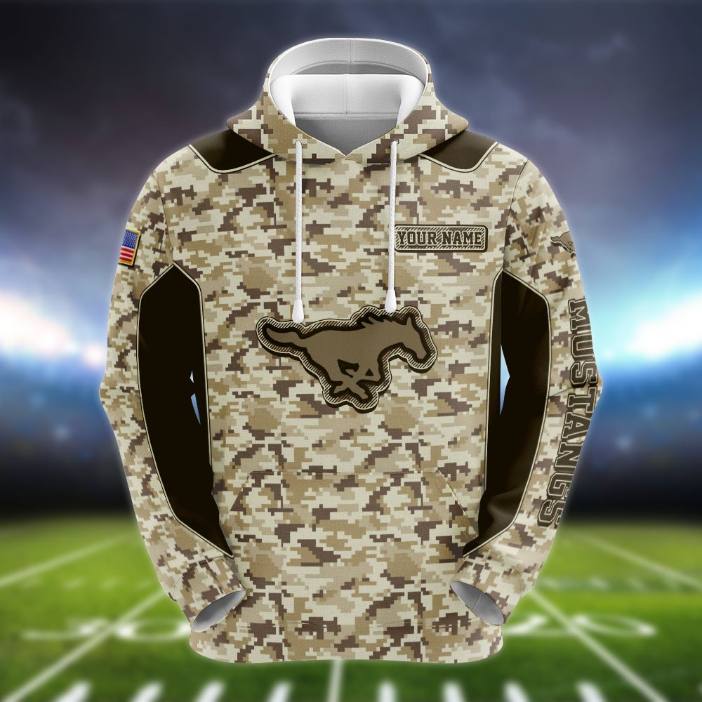 Alternative view of SMU Mustangs Team Hoodie, Sweater, Zipper 2024 Version Personalized Your Name, Camouflage Clothings For Sport Fan, Sport Gifts ETHY-53196
