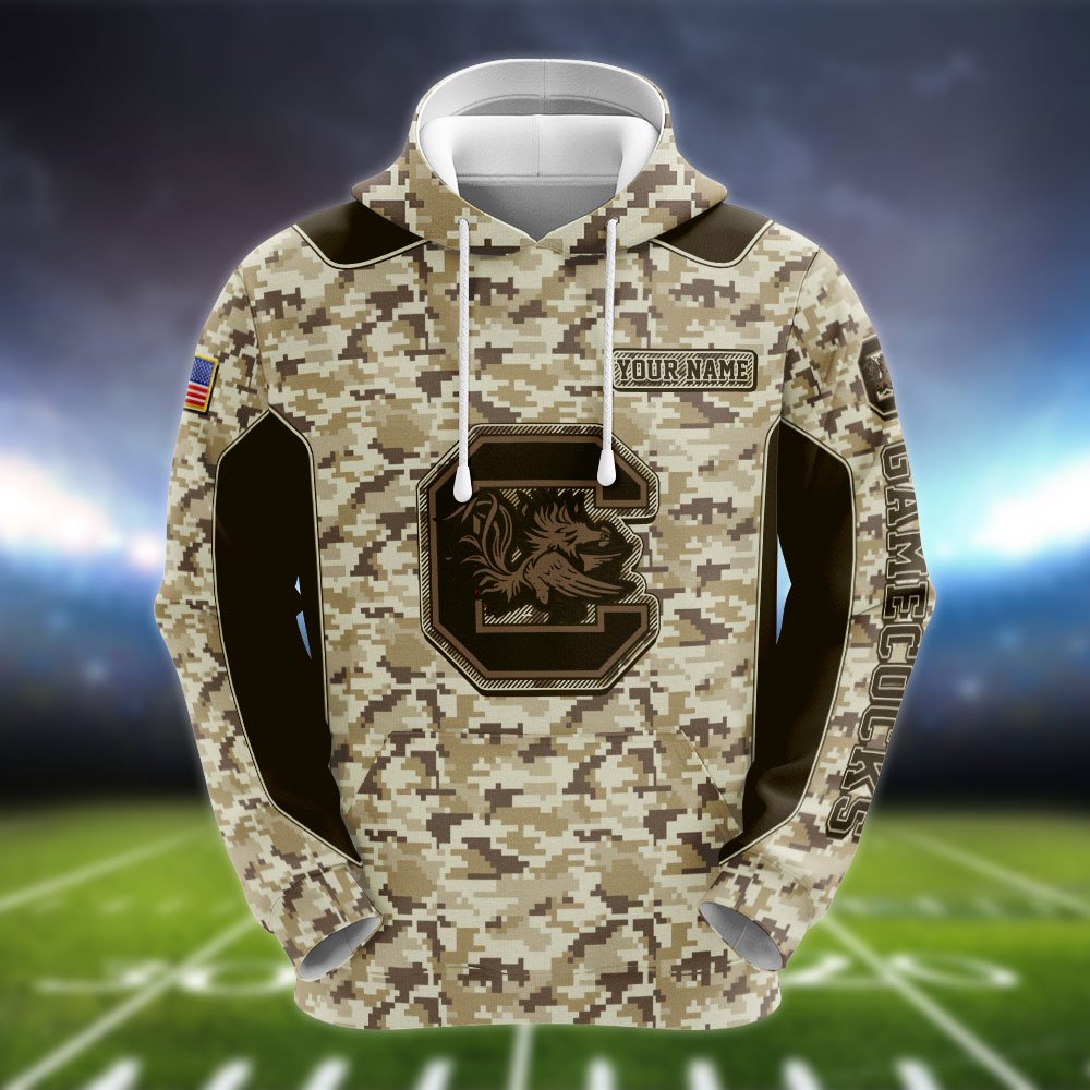 Alternative view of South Carolina Gamecocks Team Hoodie, Sweater, Zipper 2024 Version Personalized Your Name, Camouflage Clothings For Sport Fan, Sport Gifts ETHY-53196