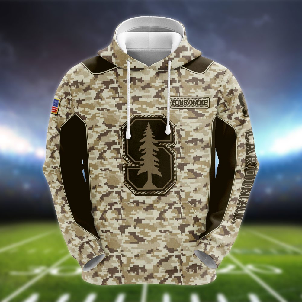 Alternative view of Stanford Cardinal Team Hoodie, Sweater, Zipper 2024 Version Personalized Your Name, Camouflage Clothings For Sport Fan, Sport Gifts ETHY-53196