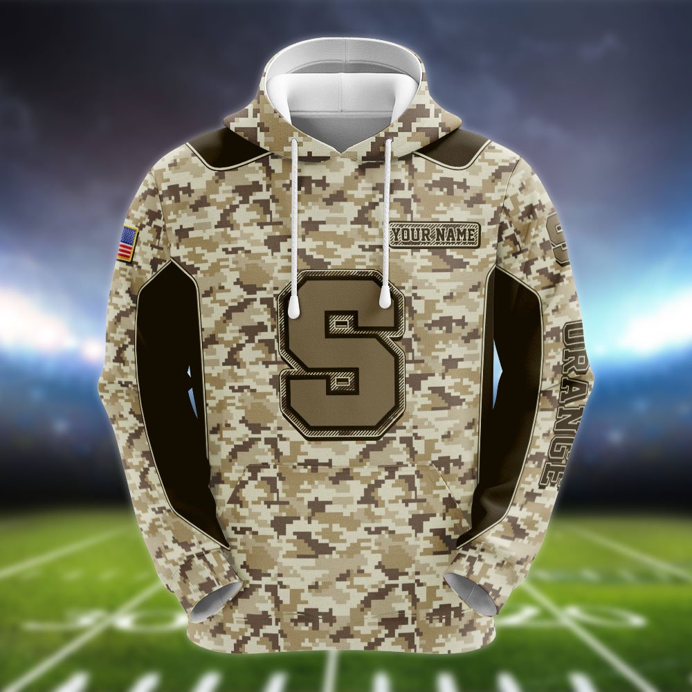 Alternative view of Syracuse Orange Team Hoodie, Sweater, Zipper 2024 Version Personalized Your Name, Camouflage Clothings For Sport Fan, Sport Gifts ETHY-53196