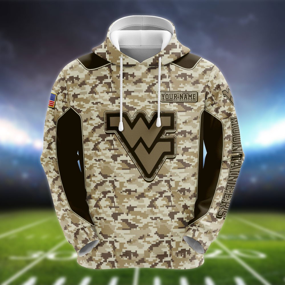 Alternative view of West Virginia Mountaineers Team Hoodie, Sweater, Zipper 2024 Version Personalized Your Name, Camouflage Clothings For Sport Fan, Sport Gifts ETHY-53196