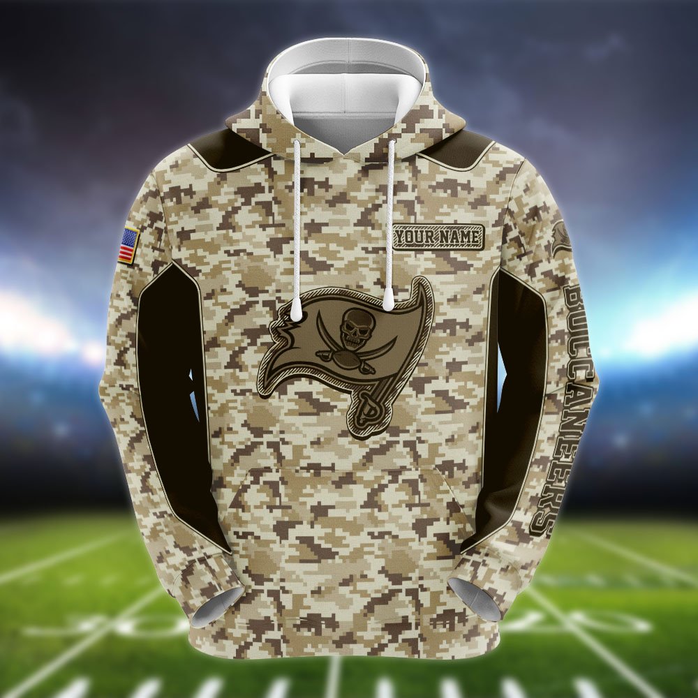 Alternative view of Tampa Bay Buccaneers Team Hoodie, Sweater, Zipper 2024 Version Personalized Your Name, Camouflage Clothings For Sport Fan, Sport Gifts ETHY-53196