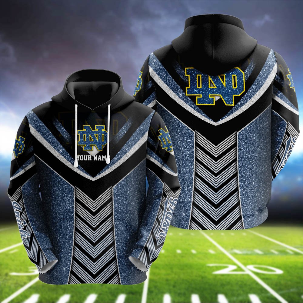 Notre Dame Fighting Irish Hoodie, Sweater, T-shirt 2024 Version Personalized Your Name, Football Team Clothings For Fan, Sport Gifts ETHY-53223 - Image 4