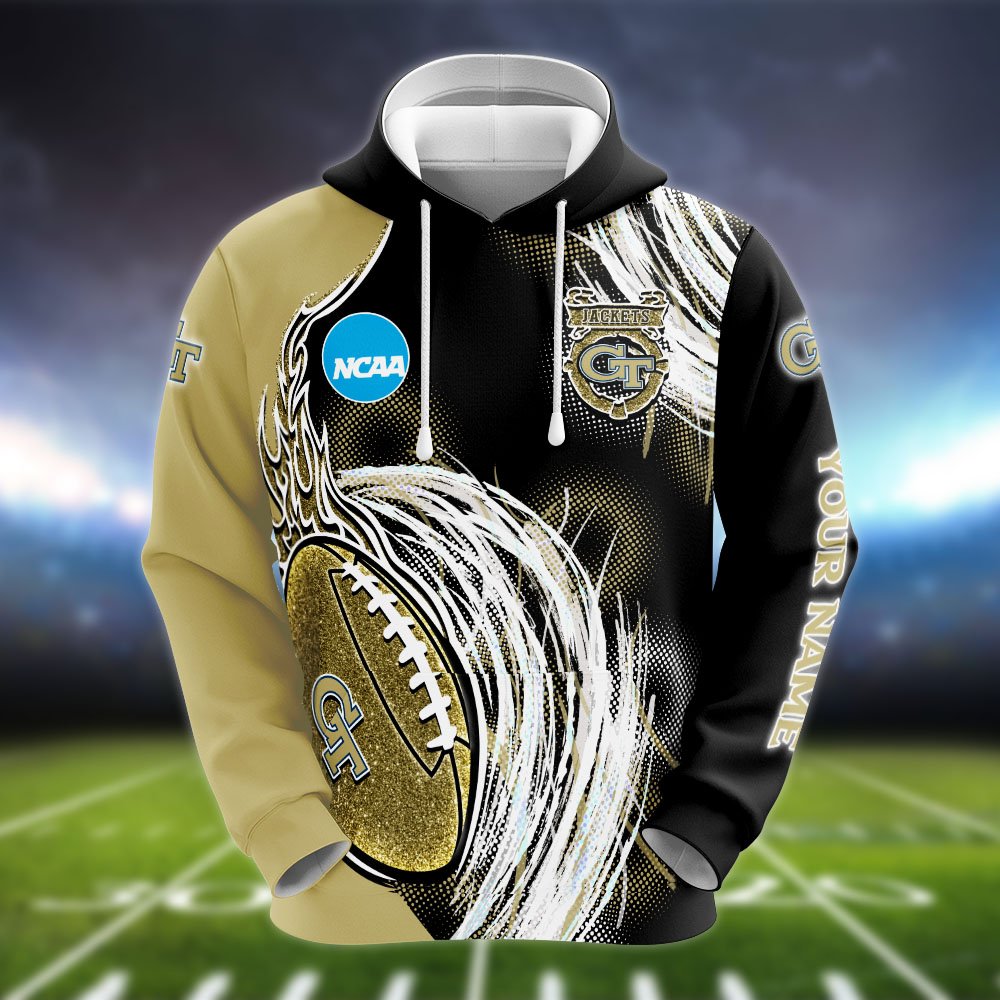 Alternative view of Georgia Tech Yellow Jackets Hoodie, Sweater, Zipper 2024 Version Personalized Your Name, Sport Clothings For Sport Lovers, Sport Gifts ETHY-53224