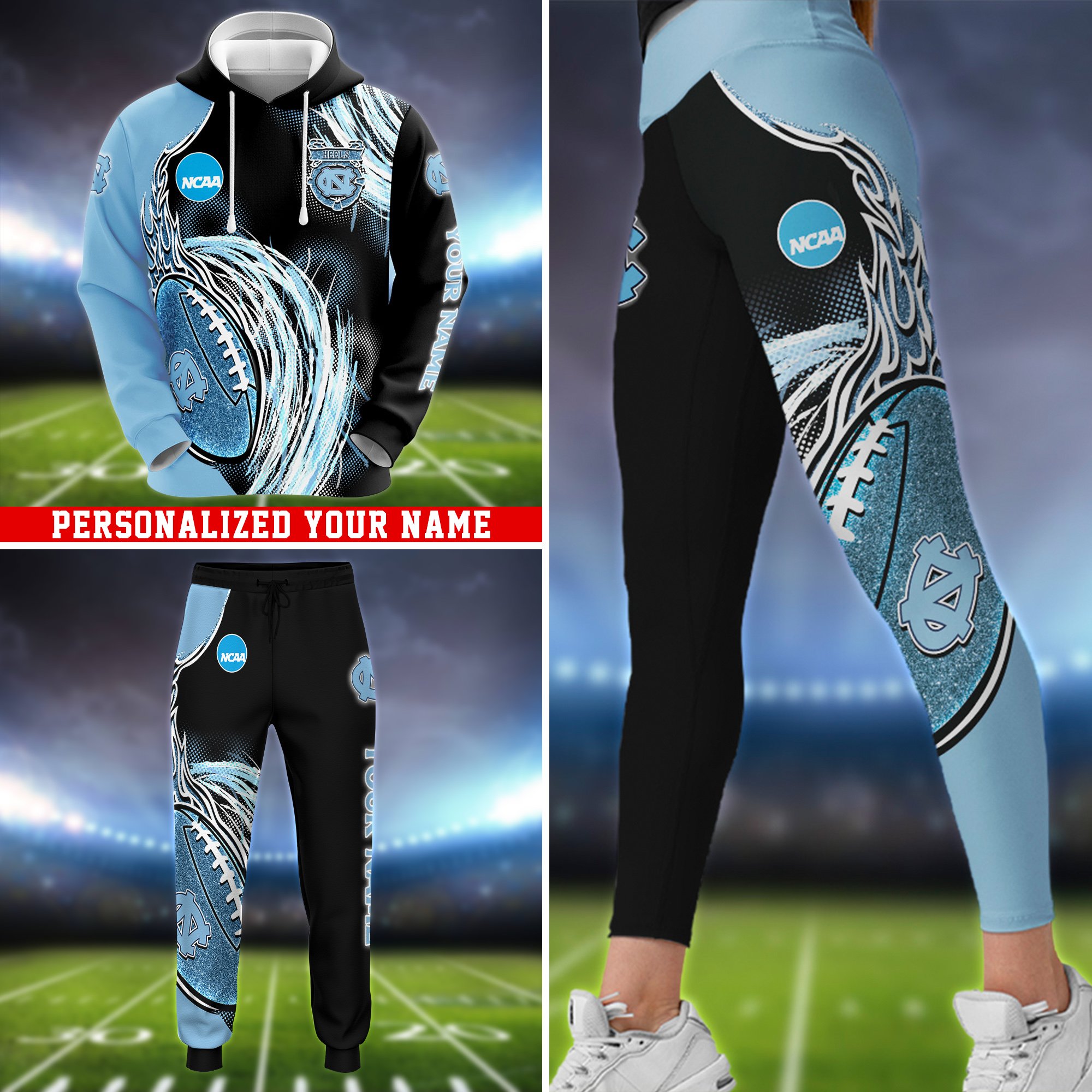 North Carolina Tar Heels Hoodie, Sweater, Zipper 2024 Version Personalized Your Name, Sport Clothings For Sport Lovers, Sport Gifts ETHY-53224