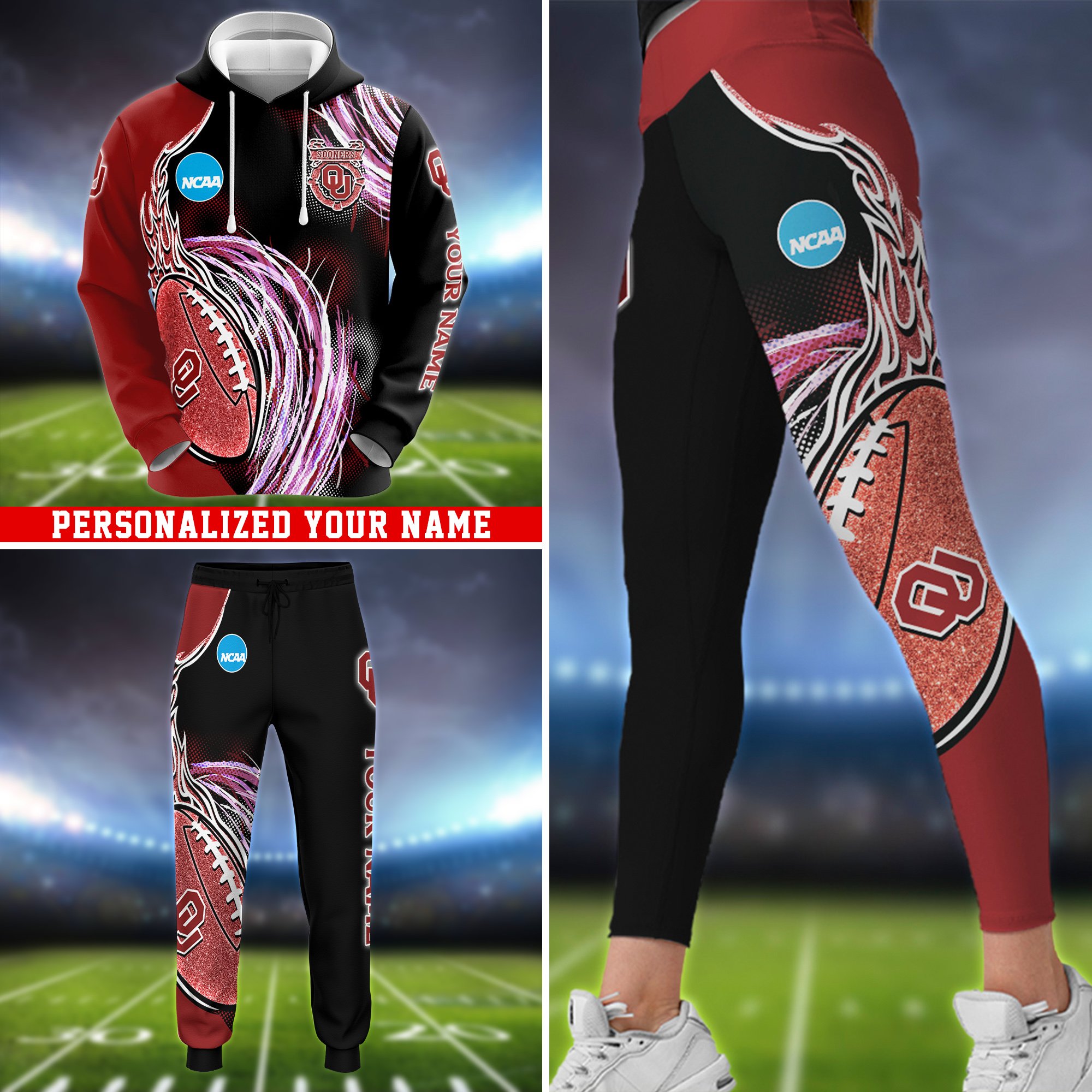 Oklahoma Sooners Hoodie, Sweater, Zipper 2024 Version Personalized Your Name, Sport Clothings For Sport Lovers, Sport Gifts ETHY-53224