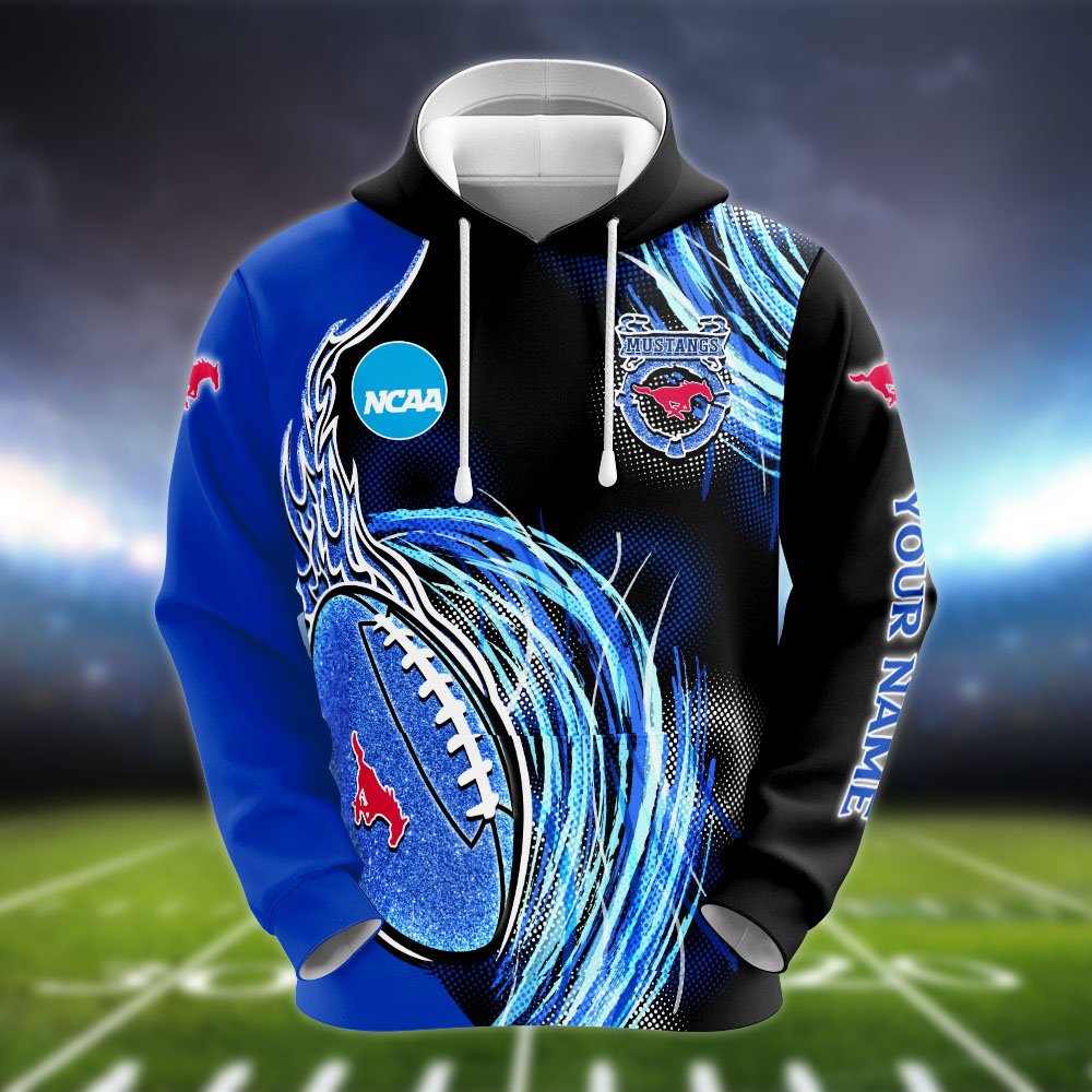 Alternative view of SMU Mustangs Hoodie, Sweater, Zipper 2024 Version Personalized Your Name, Sport Clothings For Sport Lovers, Sport Gifts ETHY-53224