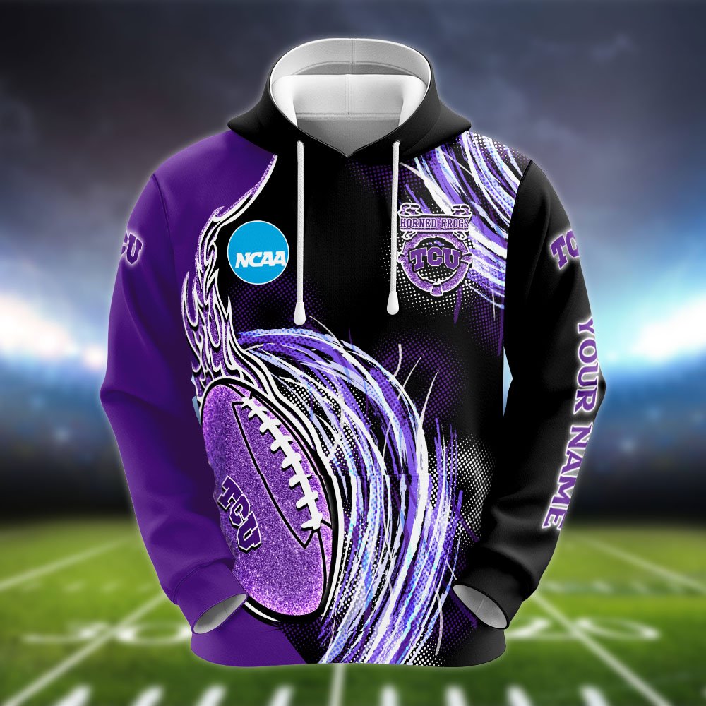 Alternative view of TCU Horned Frogs Hoodie, Sweater, Zipper 2024 Version Personalized Your Name, Sport Clothings For Sport Lovers, Sport Gifts ETHY-53224