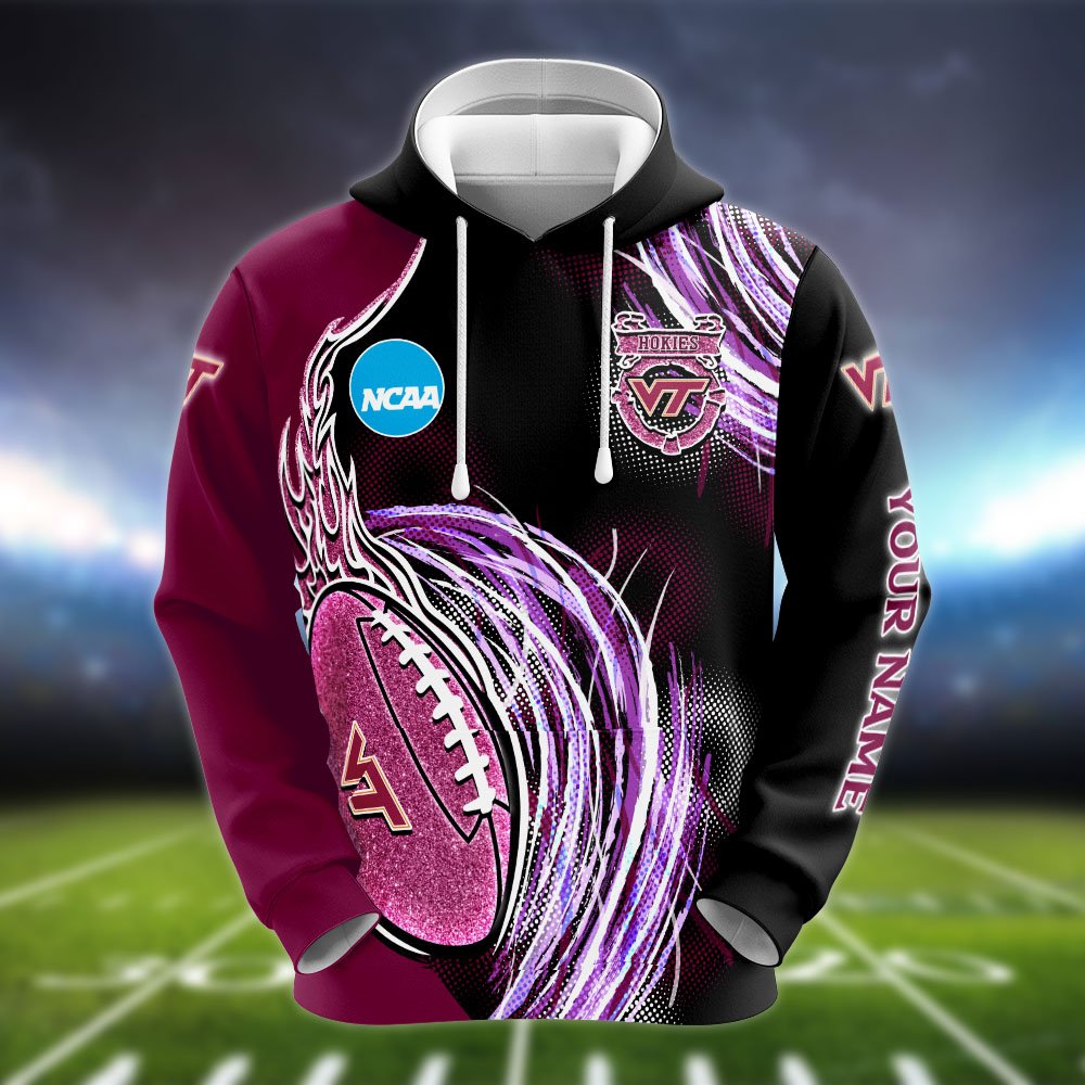 Alternative view of Virginia Tech Hokies Hoodie, Sweater, Zipper 2024 Version Personalized Your Name, Sport Clothings For Sport Lovers, Sport Gifts ETHY-53224