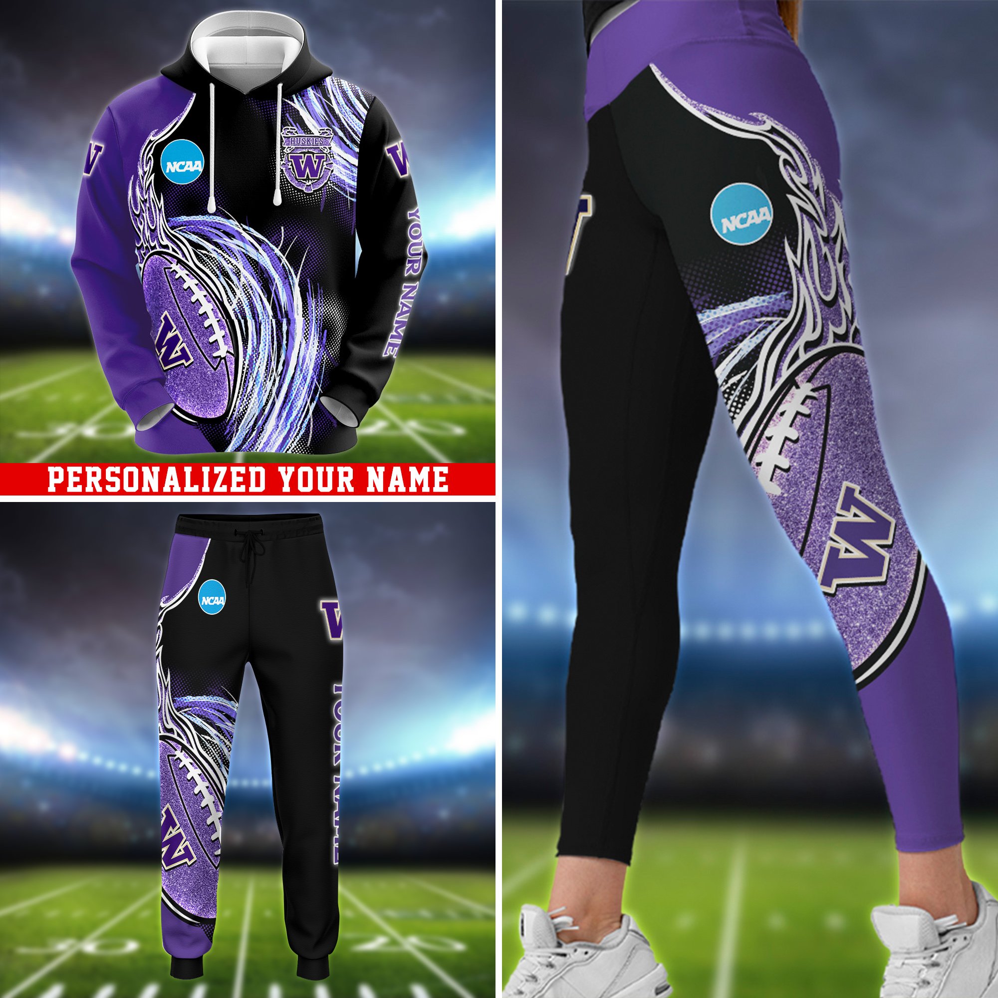 Washington Huskies Hoodie, Sweater, Zipper 2024 Version Personalized Your Name, Sport Clothings For Sport Lovers, Sport Gifts ETHY-53224