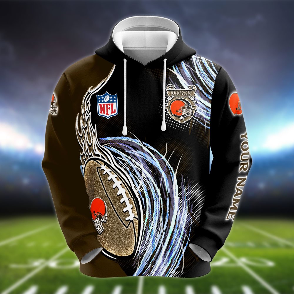 Alternative view of Cleveland Browns Hoodie, Sweater, Zipper 2024 Version Personalized Your Name, Sport Clothings For Sport Lovers, Sport Gifts ETHY-53224