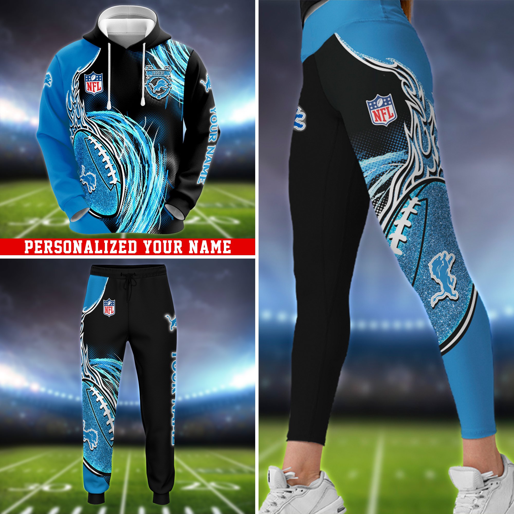 Detroit Lions Hoodie, Sweater, Zipper 2024 Version Personalized Your Name, Sport Clothings For Sport Lovers, Sport Gifts ETHY-53224