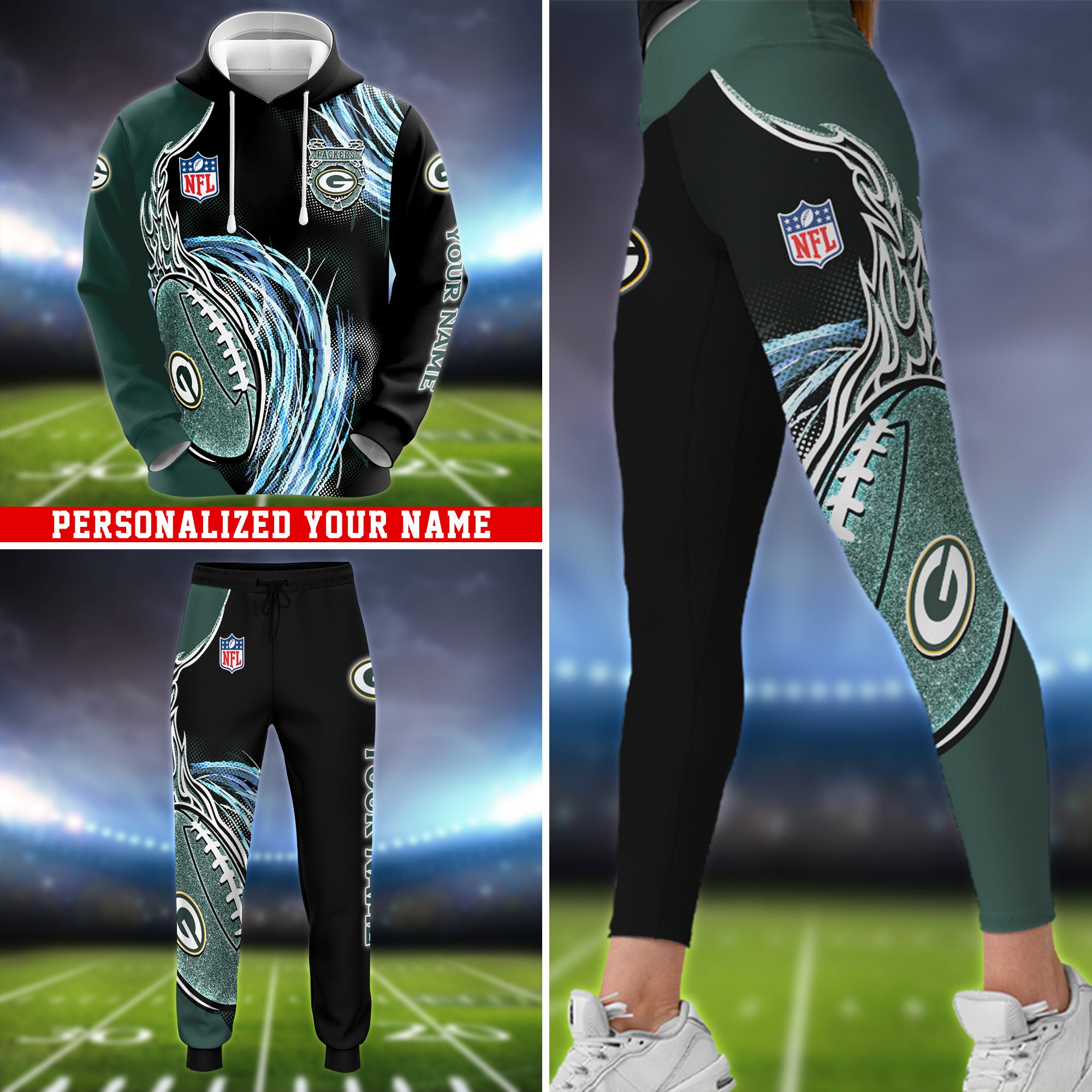 Green Bay Packers Hoodie, Sweater, Zipper 2024 Version Personalized Your Name, Sport Clothings For Sport Lovers, Sport Gifts ETHY-53224