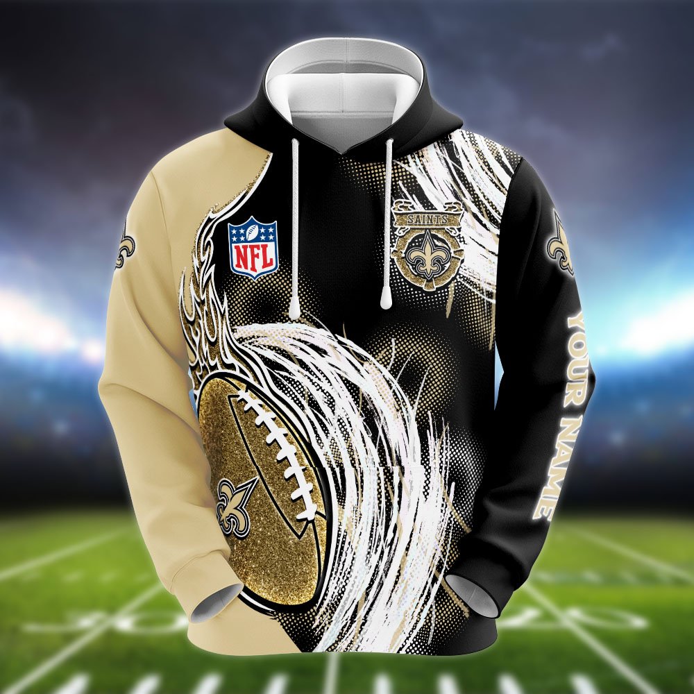 Alternative view of New Orleans Saints Hoodie, Sweater, Zipper 2024 Version Personalized Your Name, Sport Clothings For Sport Lovers, Sport Gifts ETHY-53224