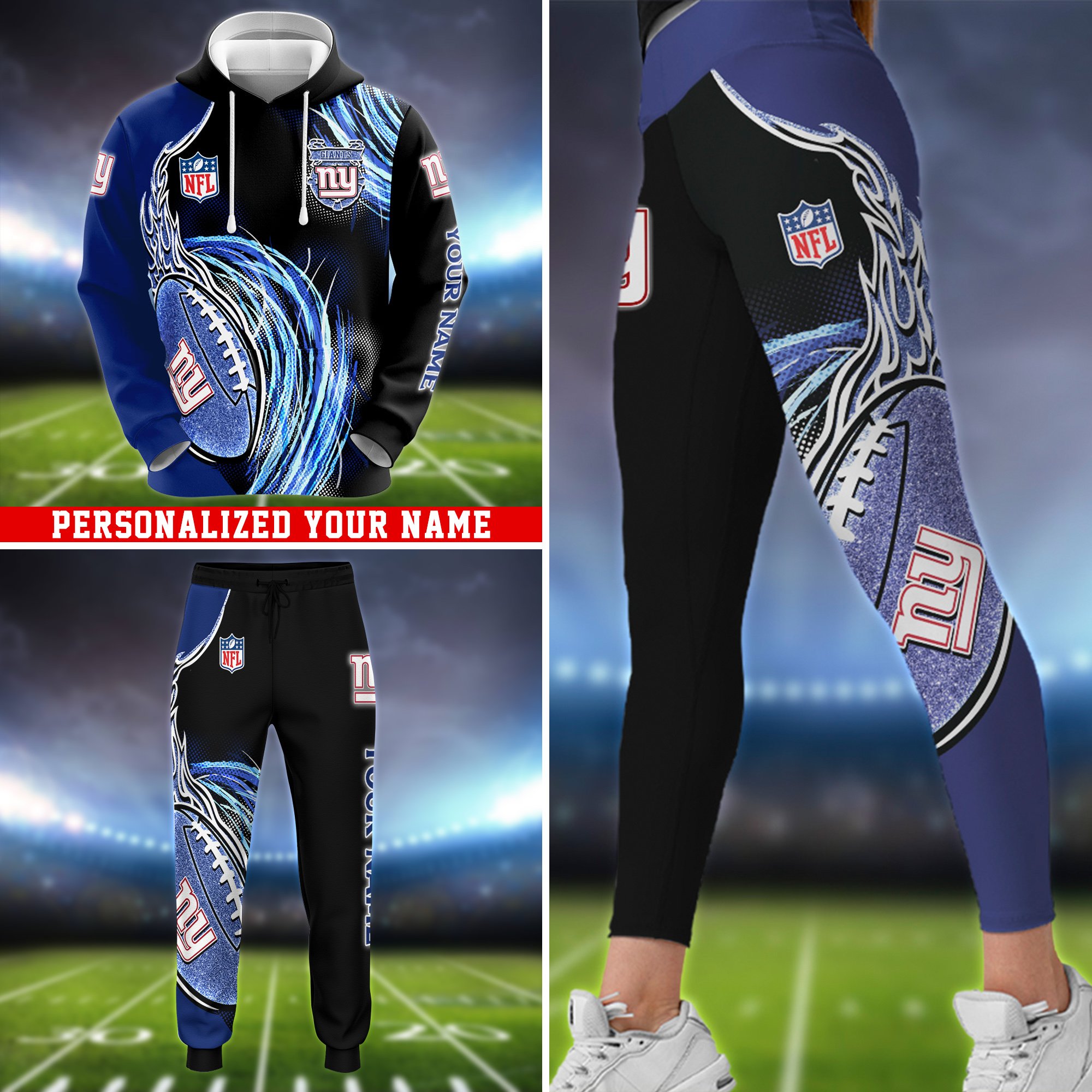 New York Giants Hoodie, Sweater, Zipper 2024 Version Personalized Your Name, Sport Clothings For Sport Lovers, Sport Gifts ETHY-53224