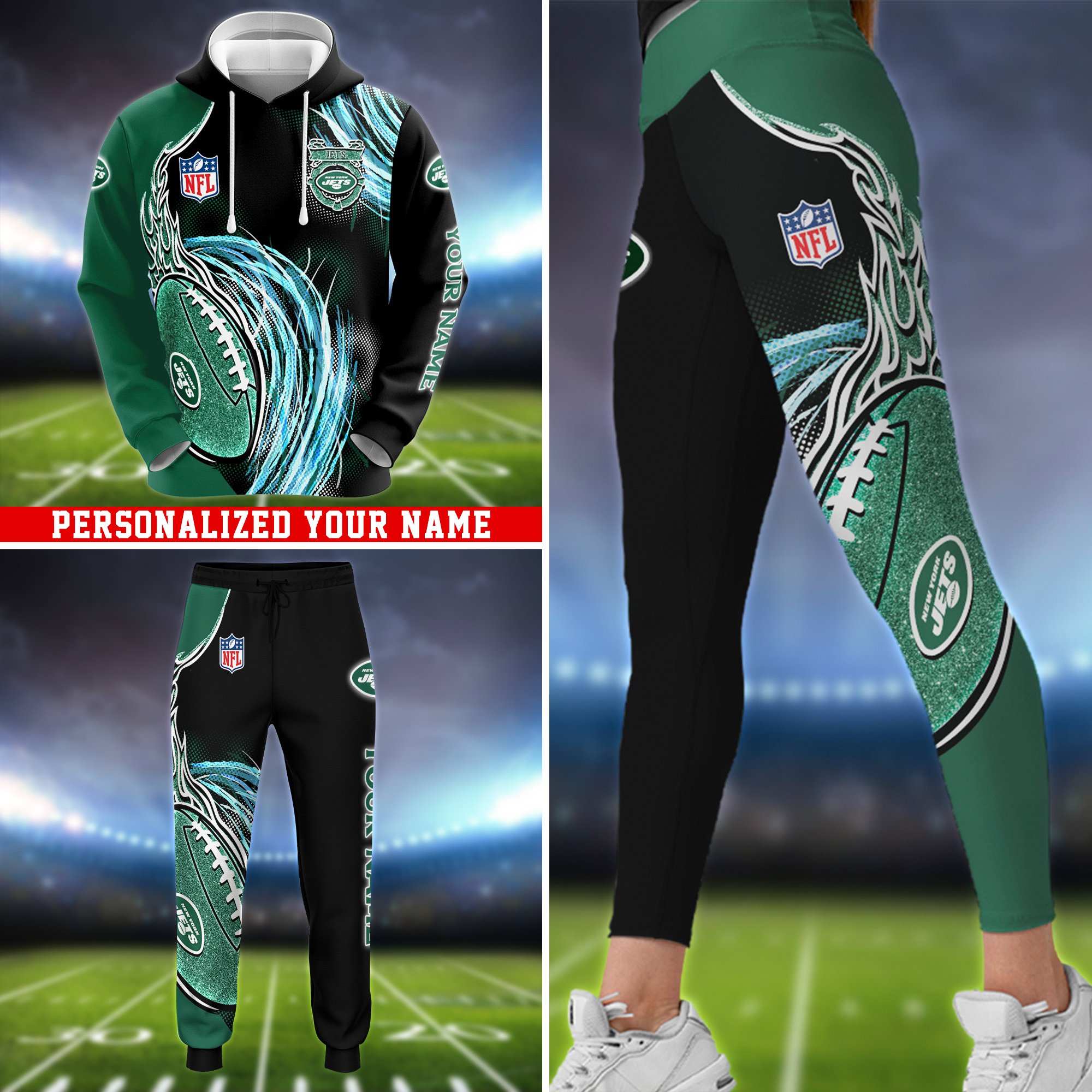 New York Jets Hoodie, Sweater, Zipper 2024 Version Personalized Your Name, Sport Clothings For Sport Lovers, Sport Gifts ETHY-53224